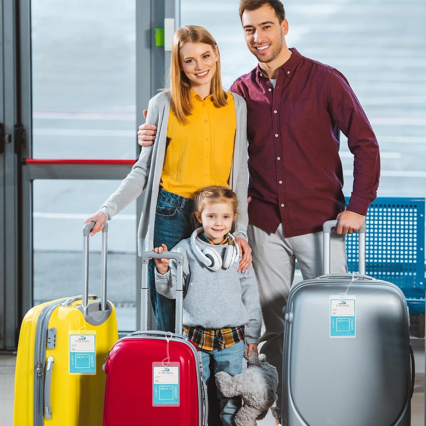 140 Sets 5 Mil 4.3x2.6inches Laminating Pouches with Slot Hole,Printable Luggage Tags with Clear Loop,Kit Resealable for Work Permits Pass Cards Student ID Cards Gift Tags Homemade Ornaments