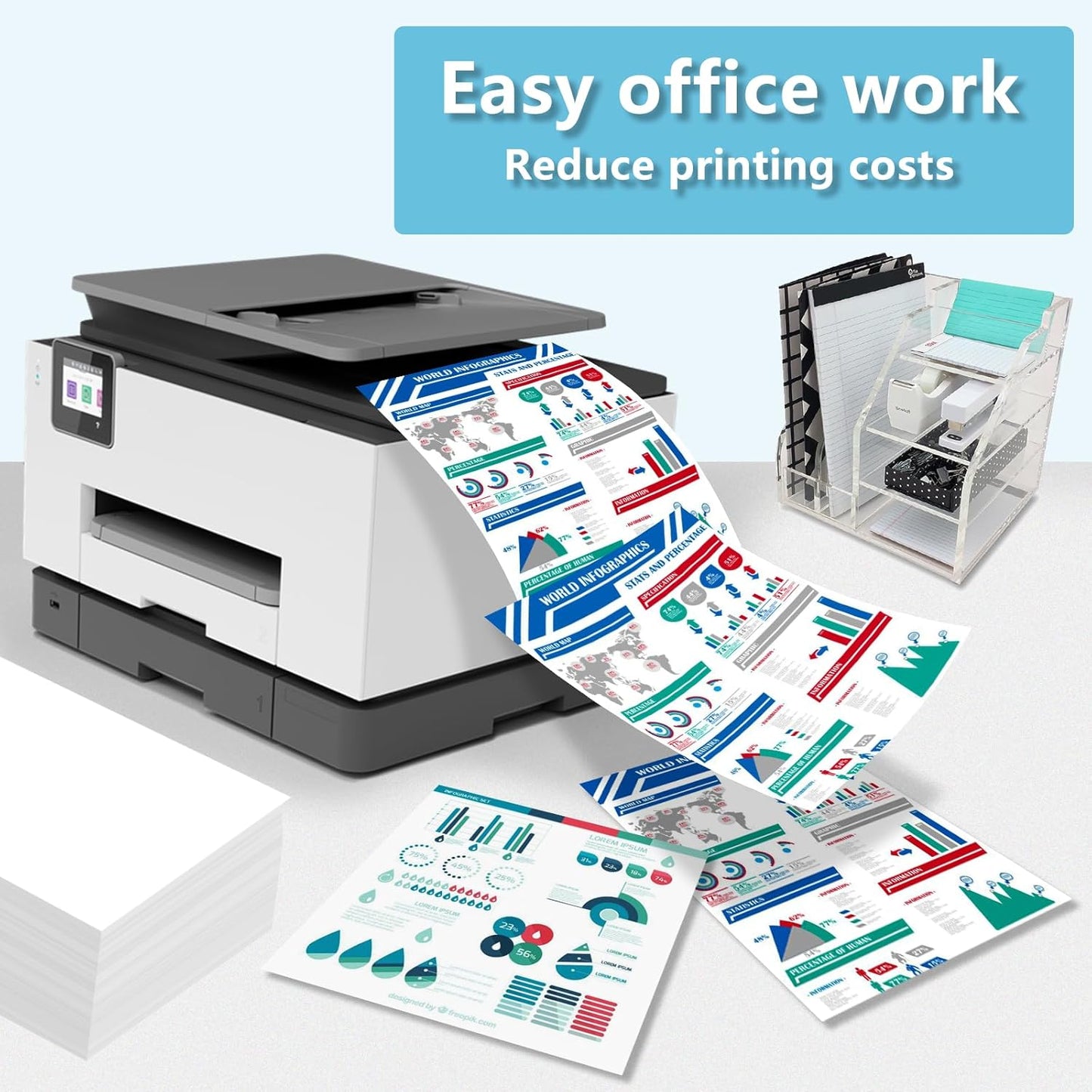 IMC3000 IMC3500 High Yield Toner Cartridge 842251 842252 842253 842254 Replacement for Ricoh IM C3000 IM C3500 Printer(4 Pack Black, Cyan, Yellow, Magenta)