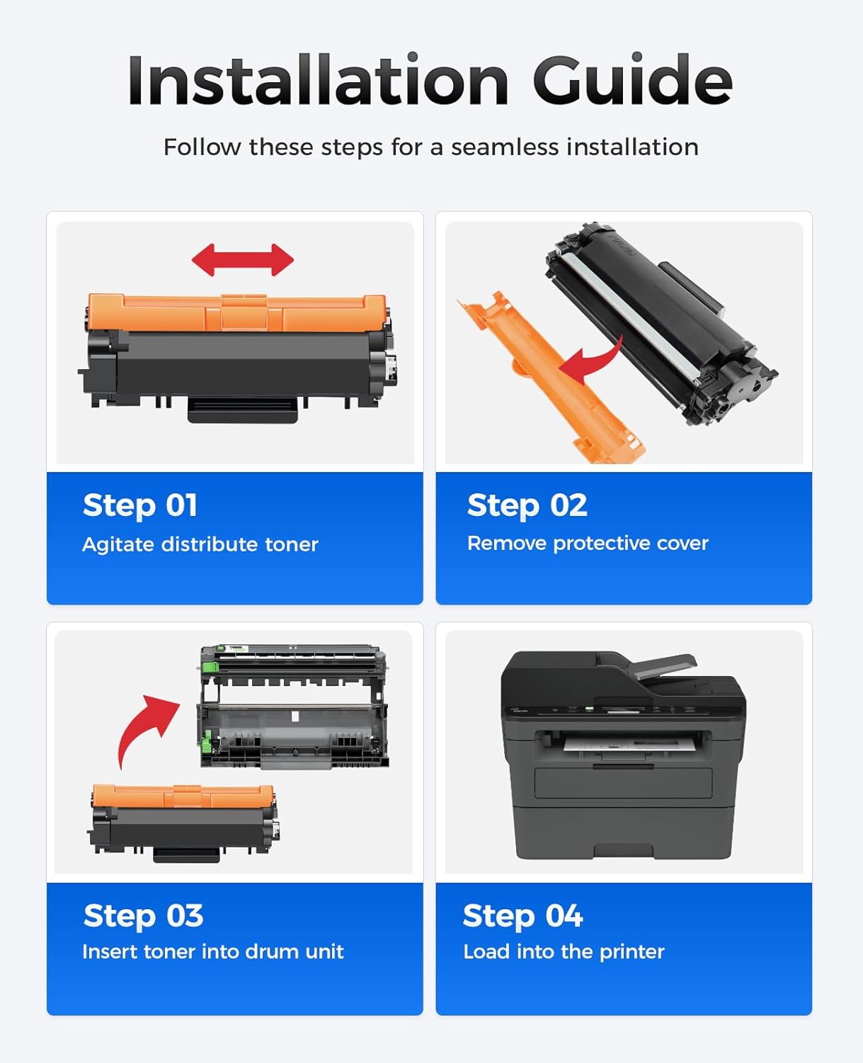 DR730 Drum Unit (Not Toner) 2-Pack Replacement for Brother DR-730 Imaging Drum Compatible MFC-L2710DW MFC-L2750DW DCP-L2550DW HL-L2350DW HL-L2395DW HL-L2370DW HL-L2390DW MFC-L2690DW HL-L2325DW Printer