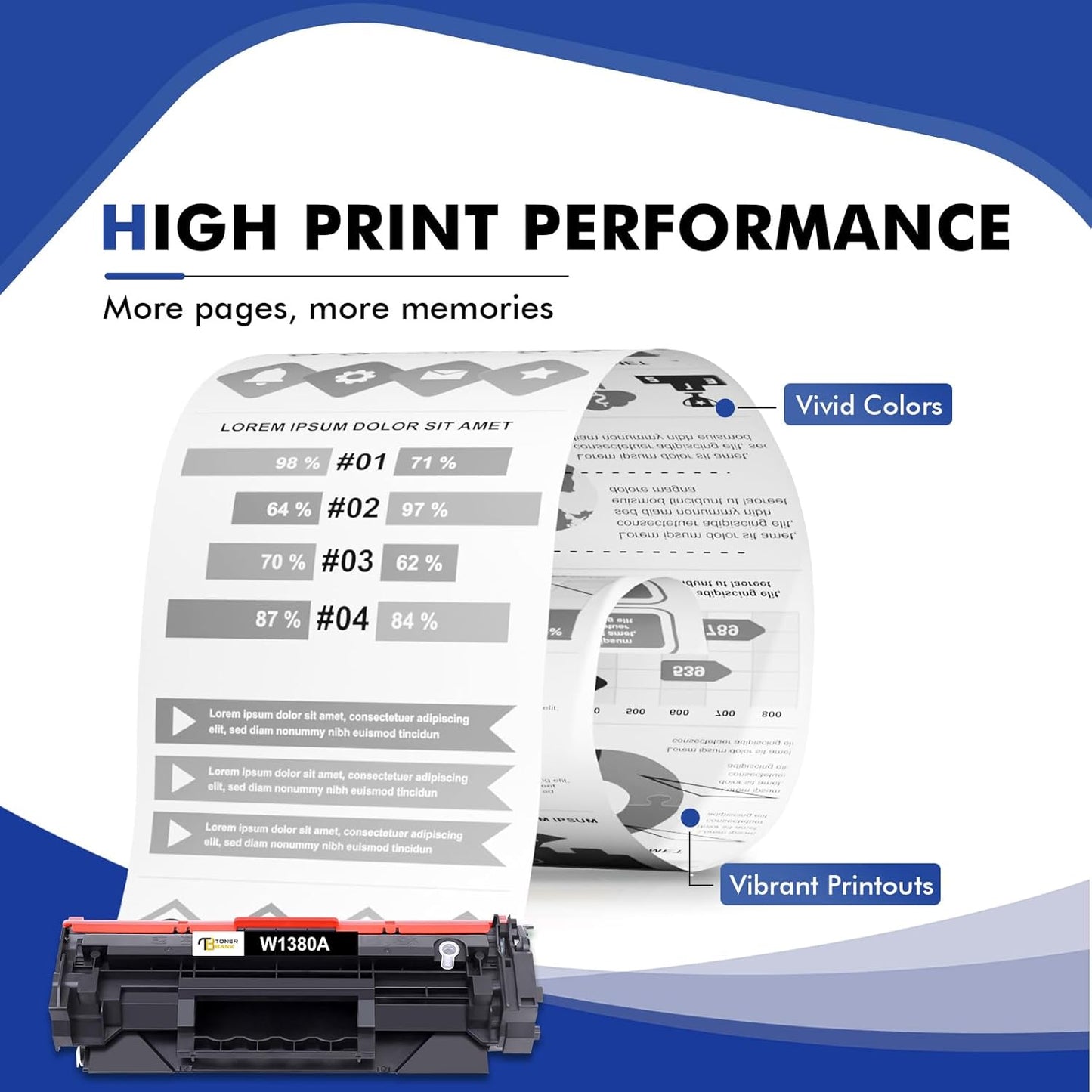 138A Black Toner Cartridges 2 Pack (with Chip) Compatible Replacement for HP 138A 138X W1380A W1380X for HP Pro 3001dw 3001fdw MFP 3101fdw Series Printer Ink