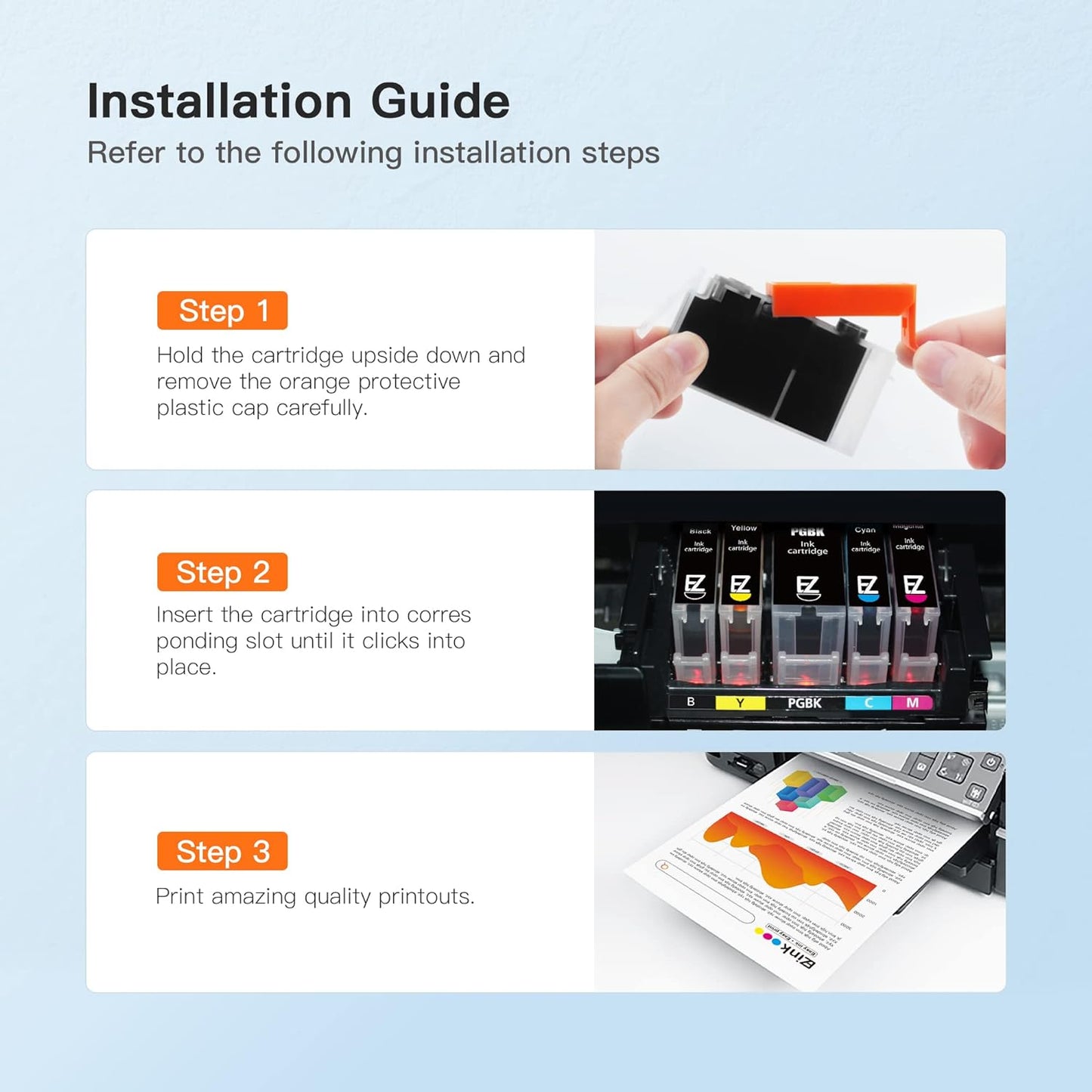 E-Z Ink Compatible Ink Cartridge Replacement for Canon CLI-251XL CLI 251 to use with PIXMA MX922 IP7220 MG5520 MG5420 IX6820 IP8720 MG7520 MG6320 Printer (4 Cyan, 4 Magenta, 4 Yellow, 12 Pack)