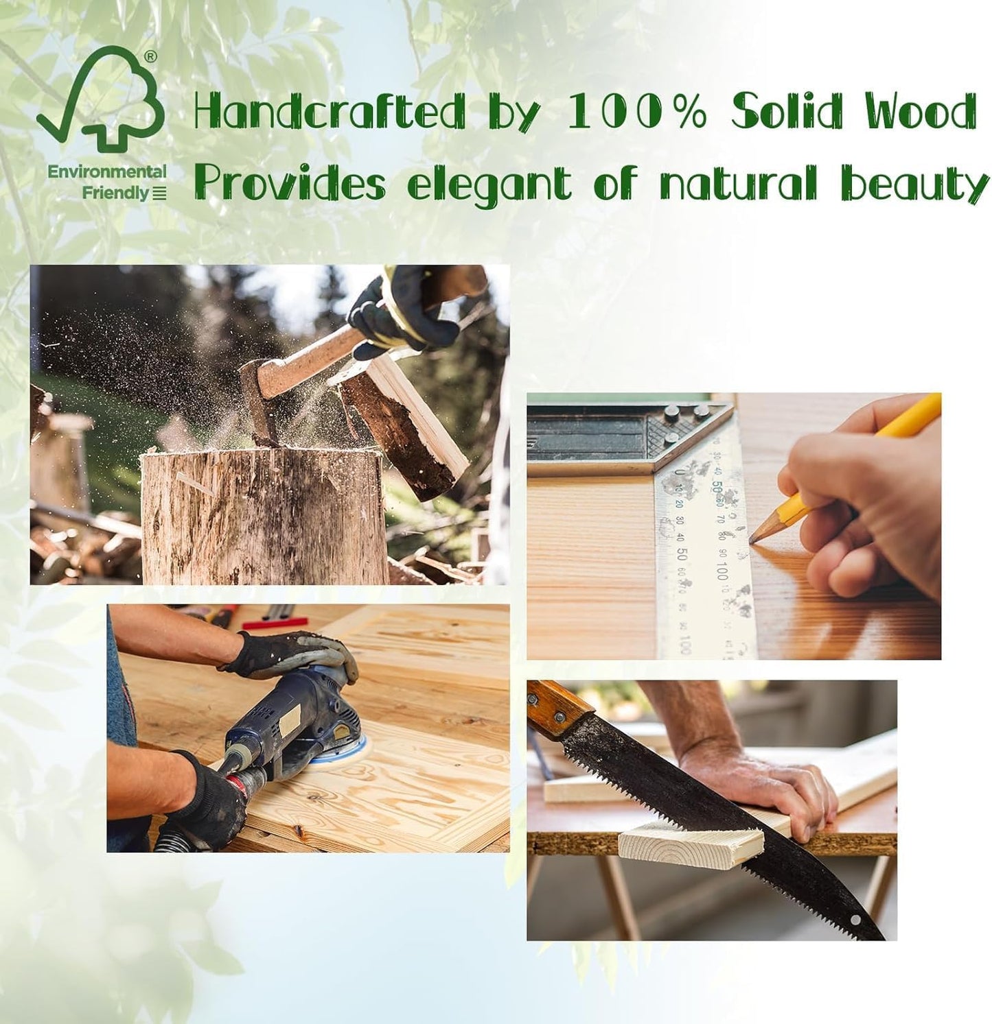 KINLINK Solid Wood Monitor Stand Riser, Monitor Riser with 2 Adjustable Height, 15.8 inch Computer Riser for Computer, iMac, PC, Printer, Computer Monitor Stand for Home & Office, White