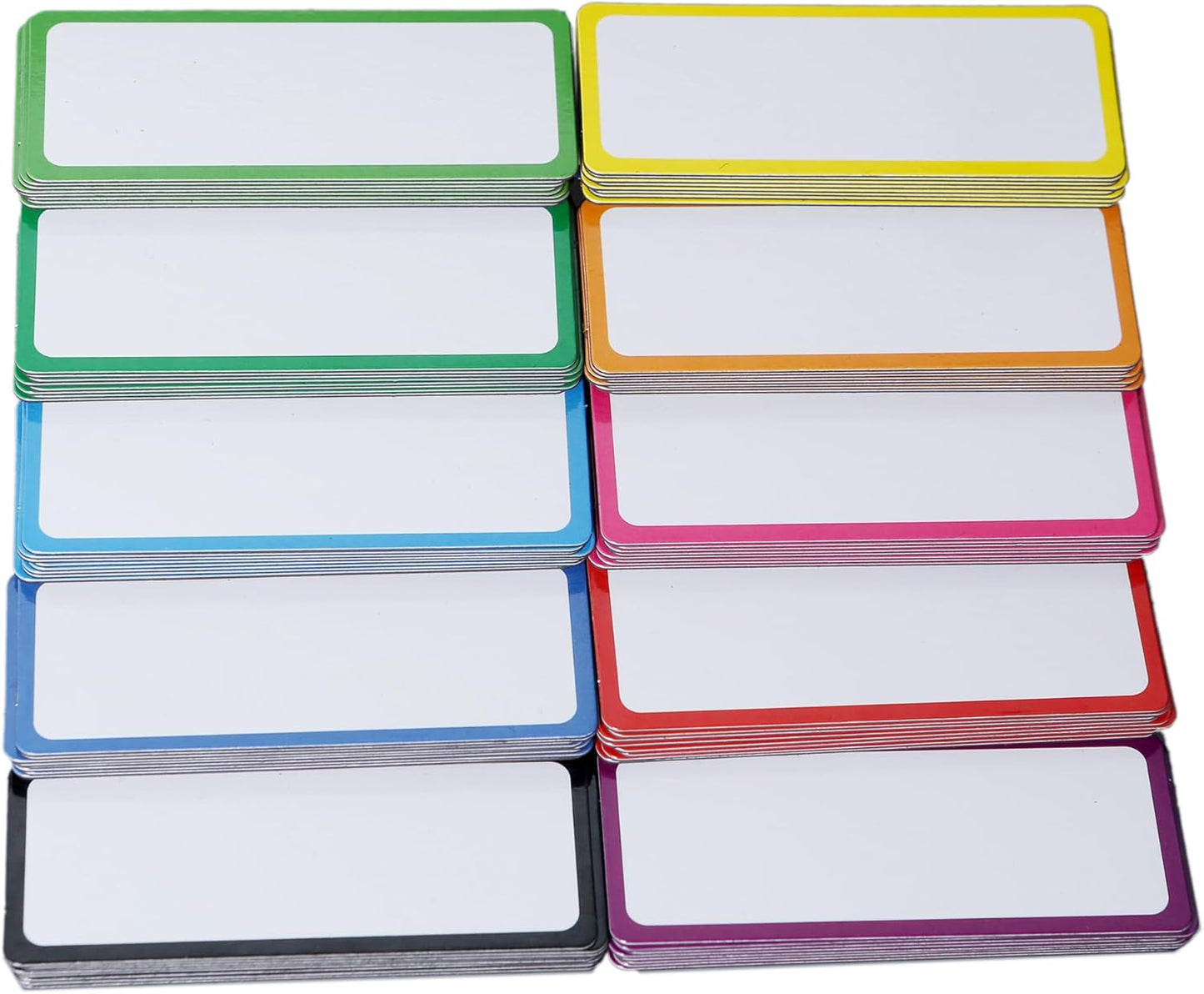 Dry Erase Magnetic Labels: 80PCS, 3x1.2”, Magnetic Name Tags Plates for School Classroom & Office, Reusable Name Magnets for Whiteboards, Lockers, Iron Shelf & Fridge