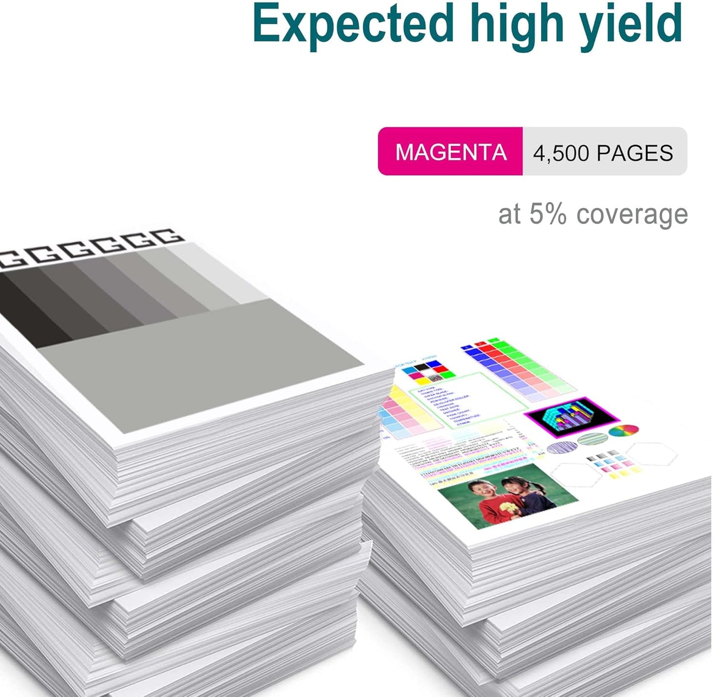 212A Magenta Toner Cartridge Replacement for HP 212A W2123A for HP Color Laserjet Enterprise M554, M555 Series, Color Laserjet Enterprise MFP M578 Series