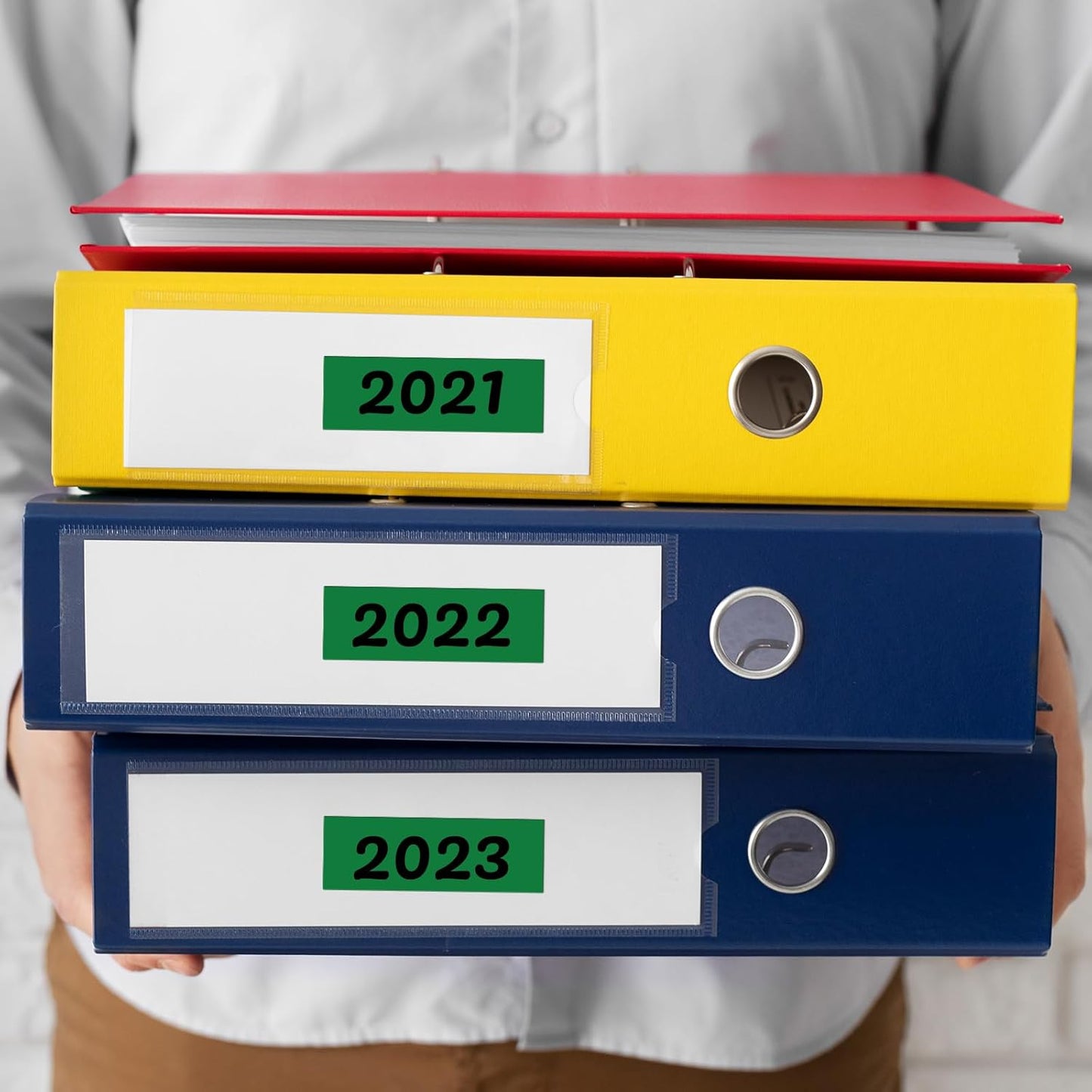 Green Rectangle Stickers 3 x 1 Inch Color Coding Labels Vinyl Roll Self-Adhesive Waterproof Removable 500 PCS