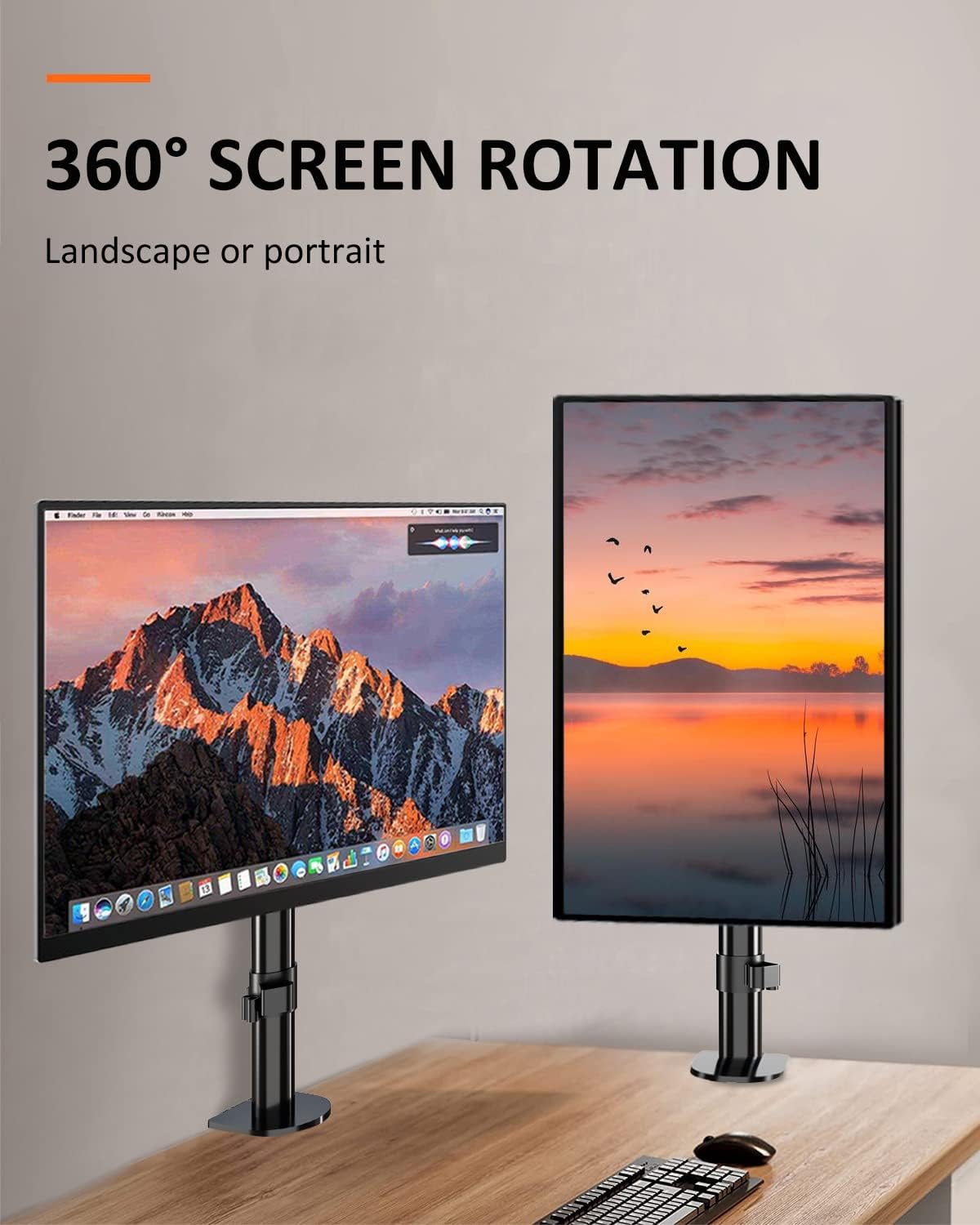 Suptek Single Monitor Mount, Adjustable Monitor Arm Desk Mount Stand for 1 / One Screen up to 32 inch Screen(MD9401)