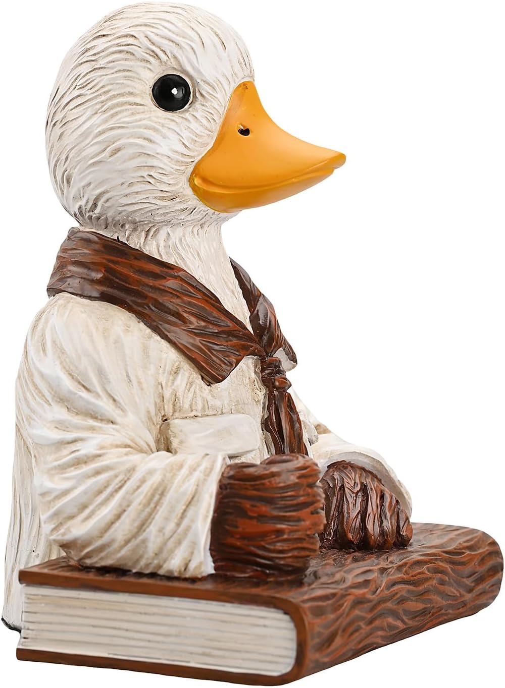 Duck Pen Insertion Pen Stand Resin Paperweight Cool Pencil Holder, Animal Series Desk Accessories Decor for Home Office School for Duck Lovers