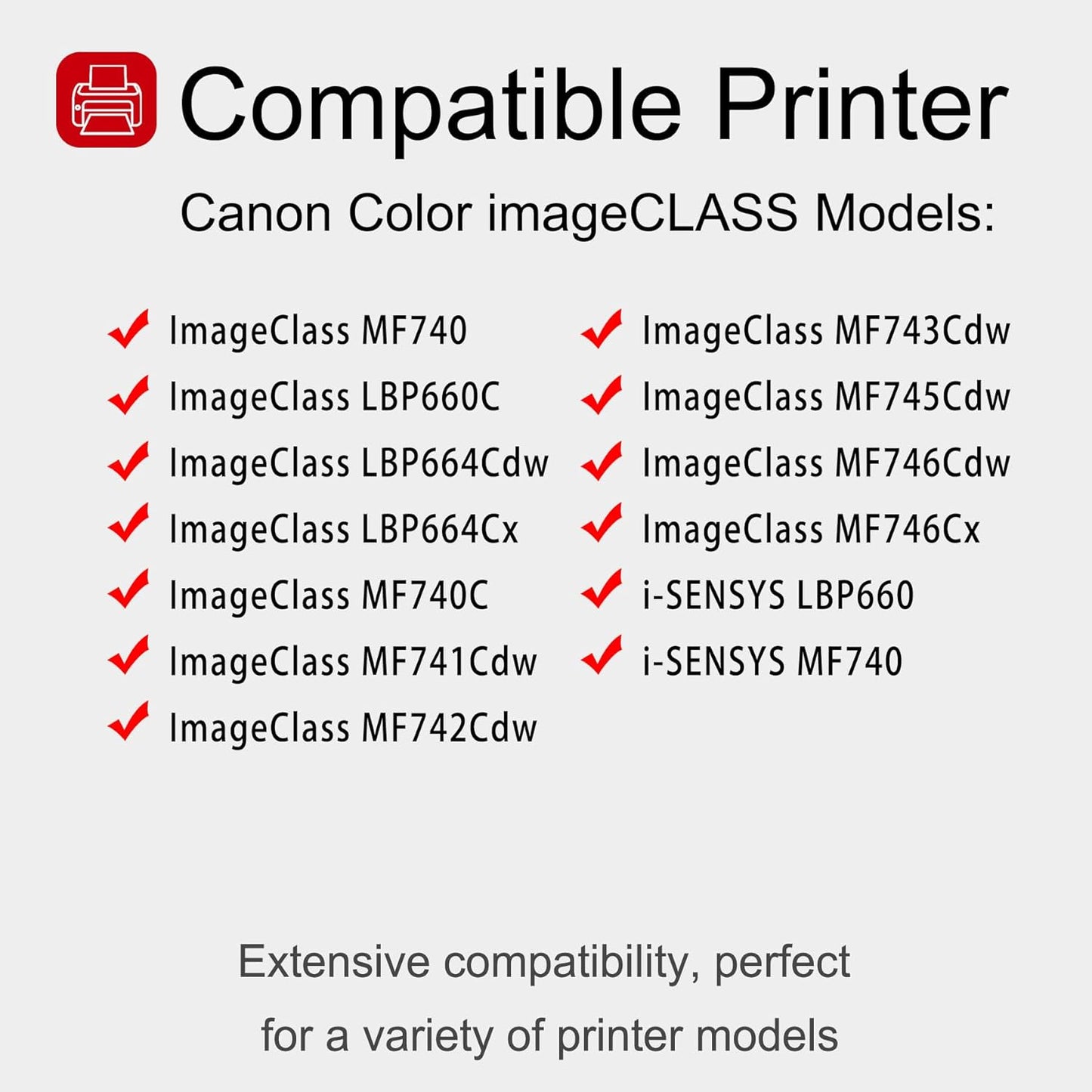 1 Pack 055H 3019C001 Cyan Whit chip Toner Cartridge: Compatible CRG 055H 3019C001 Replacement for Canon Color ImageClass MF740 LBP660C LBP664Cdw MF740C MF745Cdw i-SENSYS LBP660 MF740 Printer