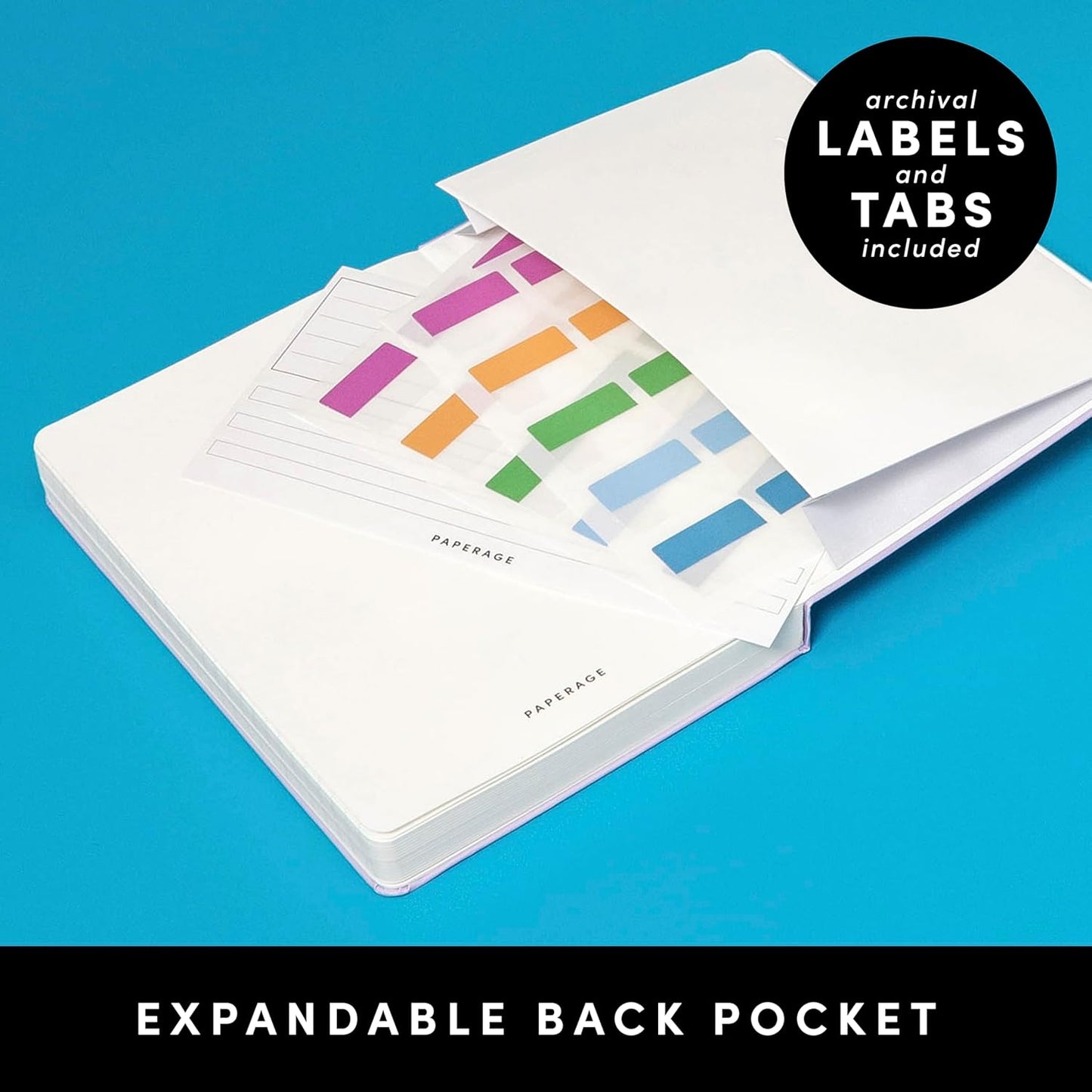 PAPERAGE Lined Journal Notebook, (Raspberry), 252 Pages, Medium 5.6 in x 8 in - 100 GSM Thick Paper – Hardcover Journaling Notebook for Work, School & Note Taking