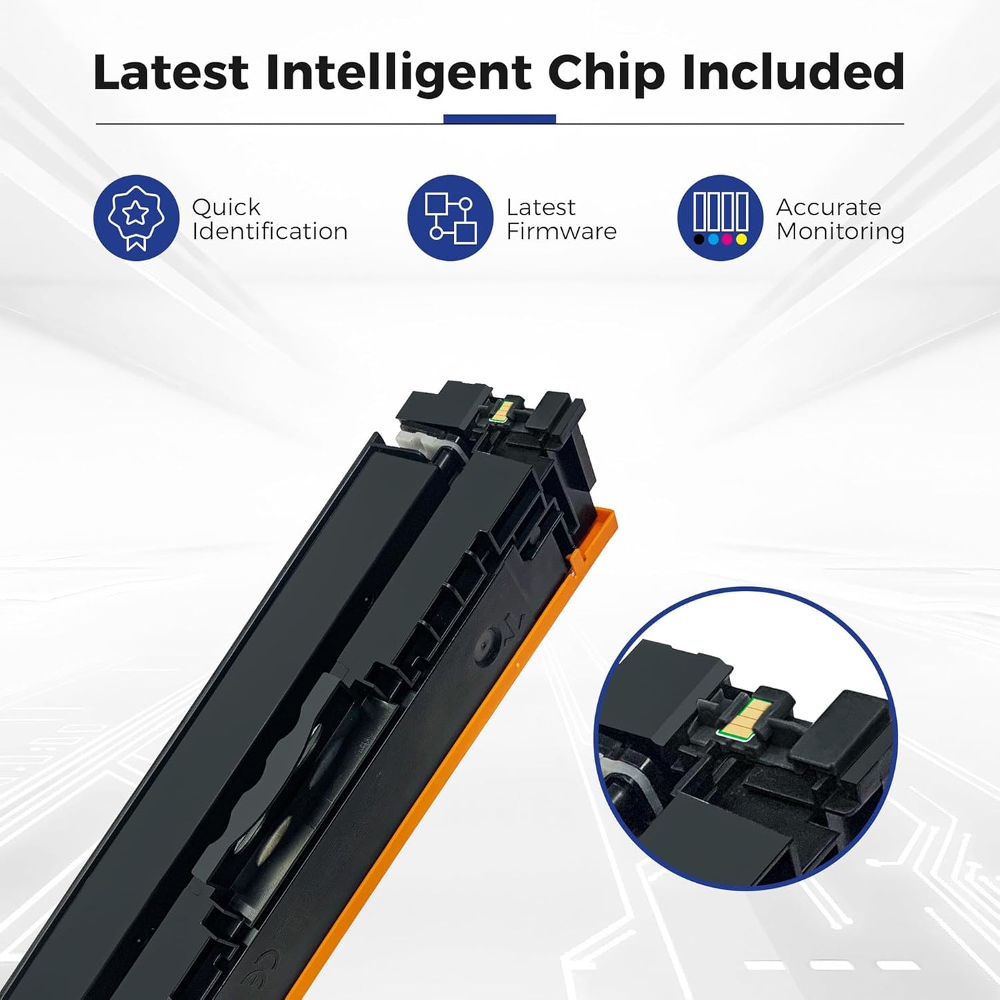 218A Toner Cartridge 4 Pack (with Chip) Compatible for HP 218A 218X Toner Cartridge for HP Color Laserjet Pro 3201dw MFP 3301cdw 3301fdw 3301sdw Printer (Black Cyan Yellow Magenta)