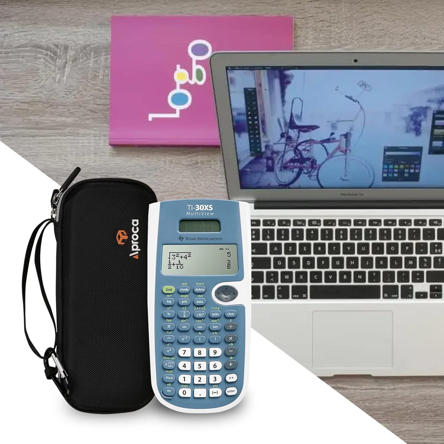 Aproca Hard Travel Storage Carrying Case, for Texas Instruments TI-30XS MultiView Scientific Calculator and Accessories (Case Only)