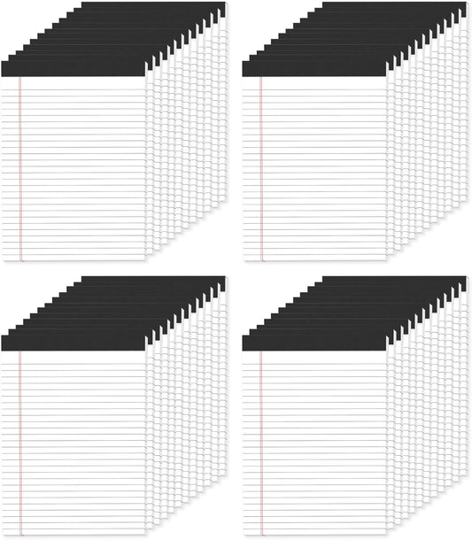 48 Pack Legal Pads 8.5 x 11,White Note Pads 8.5 x 11, Wide Ruled Legal Pads, Micro Perforated Notepads 8.5'' x 11'' with Sturdy White Back, 30 Sheet/Notepad, Writing Pad for School, Home, Office
