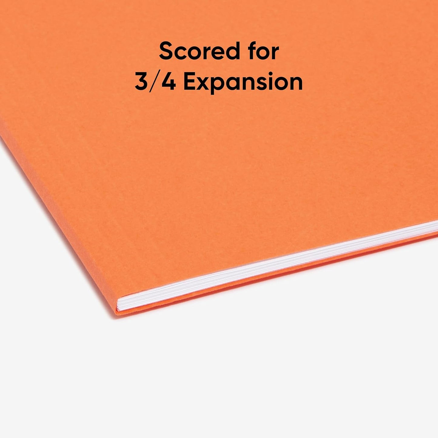 Smead Standard Hanging File Folders, 25 Count, Orange, 1/5-Cut Adjustable Tabs, Letter Size (64065)