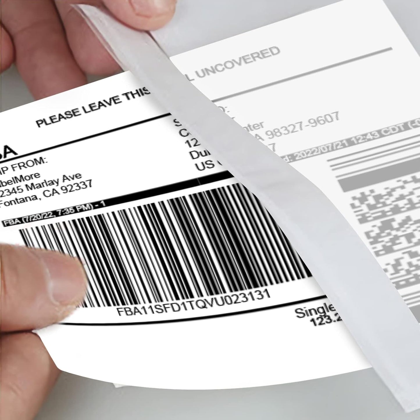 Clear Adhesive Top Loading Packing List Pouches 4.5'' X 5.5'', Shipping Label Sleeves, Packing Slip Envelopes (100 Bags)