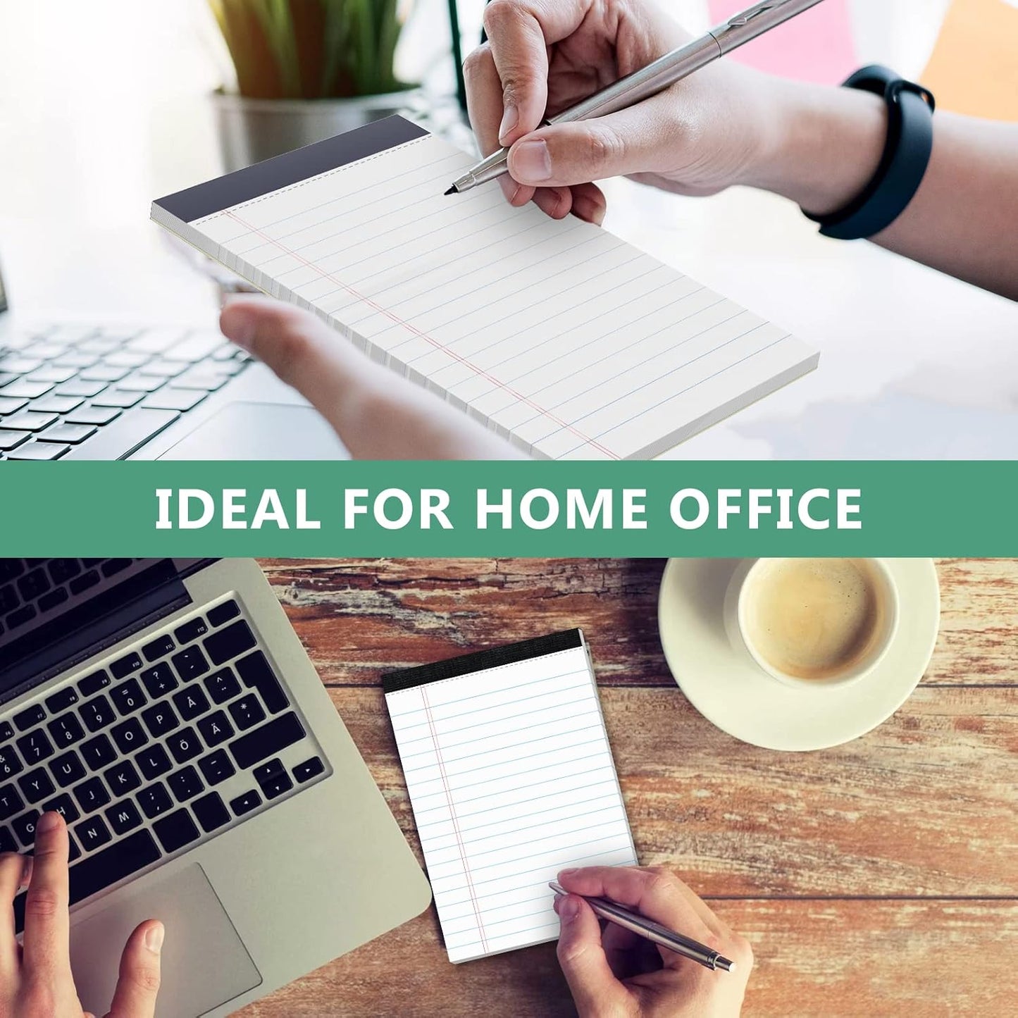 10 Pads Legal Pads 4x6 Inch Lined Ruled Perforated Writing Pad Small Notepads for Grocery List Shopping List To-Do List Narrow Rule Pad (30-Sheet/Pads) College Ruled Memo Pad Scratch Pad Lined Note