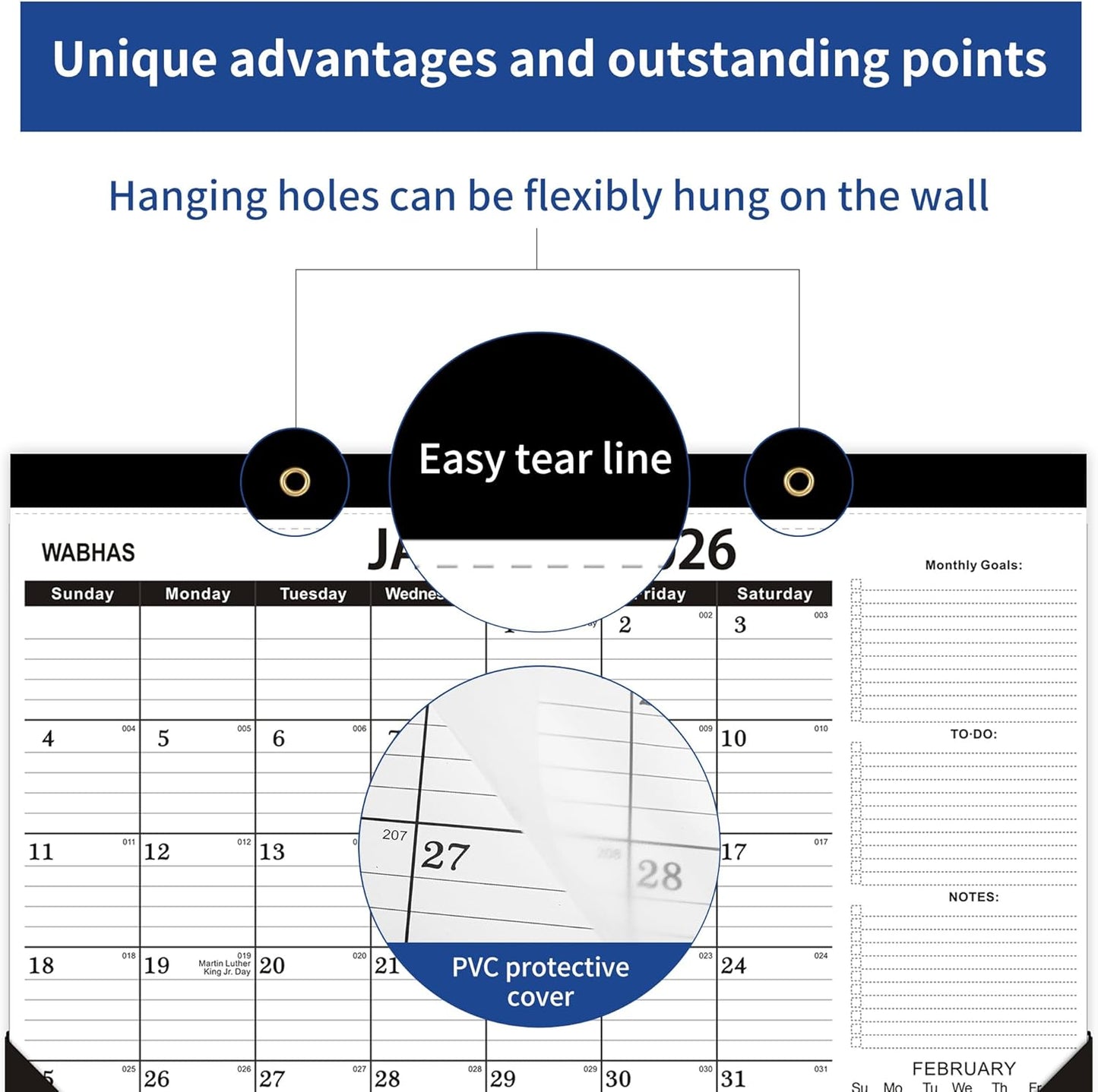 Desk Calendar 2025-2026,October 2025 to March 2027, Calendar 2025-2026 with to-do list,Desk Calendar 2026-18 Months,17" x 12" for Home or Office.