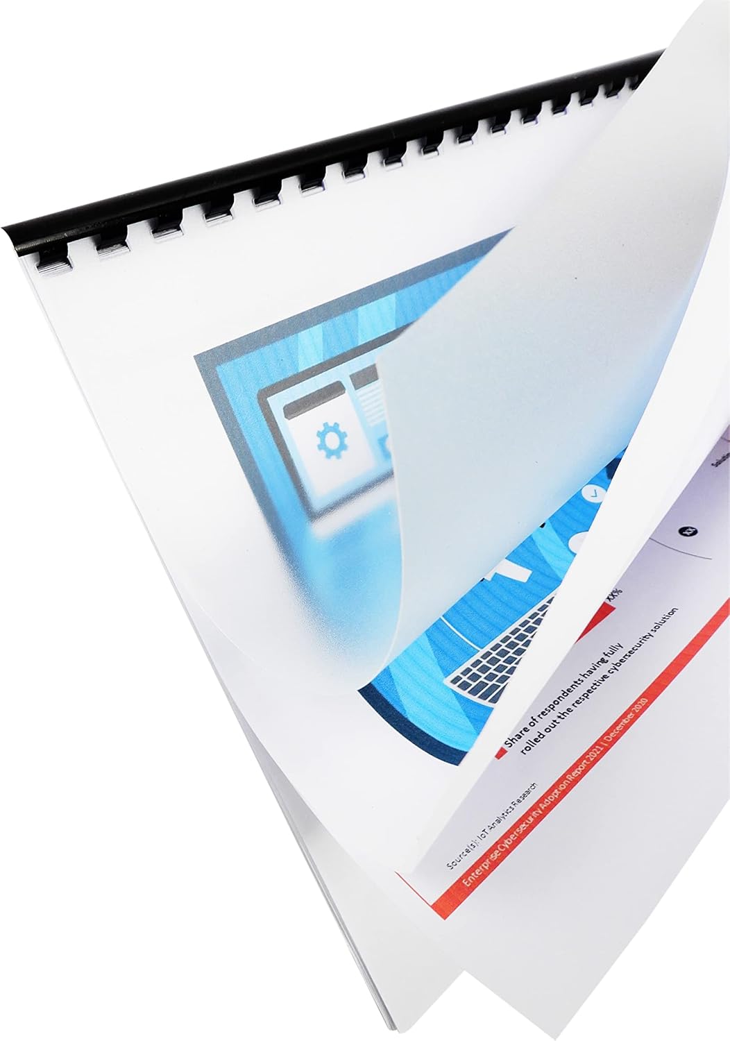 CR21-681012BK Binding Combs Plastic 21 Ring 25-90 Sheet Capacity, Max Binding A4 Size Paper, 1/4in, 5/16in, 3/8in, 1/2in, Black Multi-Size Pack of 100