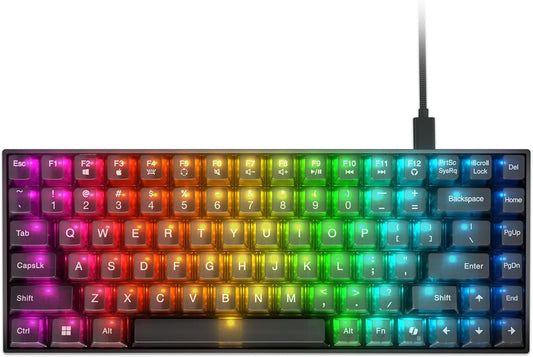 Lenovo Legion K510 Mini Pro Wired Mechanical Gaming Keyboard - 75% Compact Design, RGB Illumination, Hot-Swappable Mechanical Switches, Programable Keys