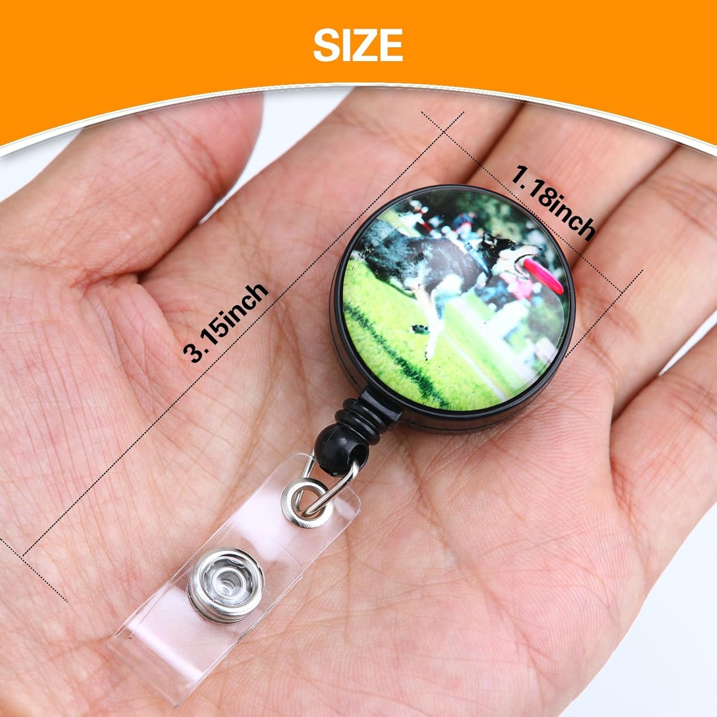 Custom Badge Reel Custom Id Badge Personalized Badge Reel Custom Badge Holder Customized Id Badges Nurse Name Tag Retractable Clips Personalized Customizable Work Rn Badge Photo Reel
