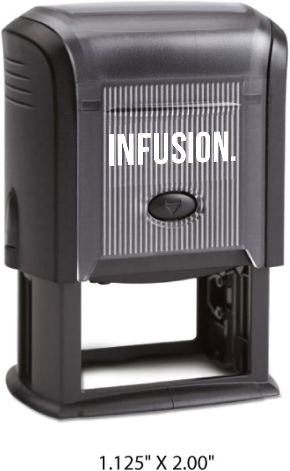 Infusion Self-Inking Custom Rubber Stamp (Personal or Business Use) - Choose from 16 Colors (1-1/4" x 2-5/16")