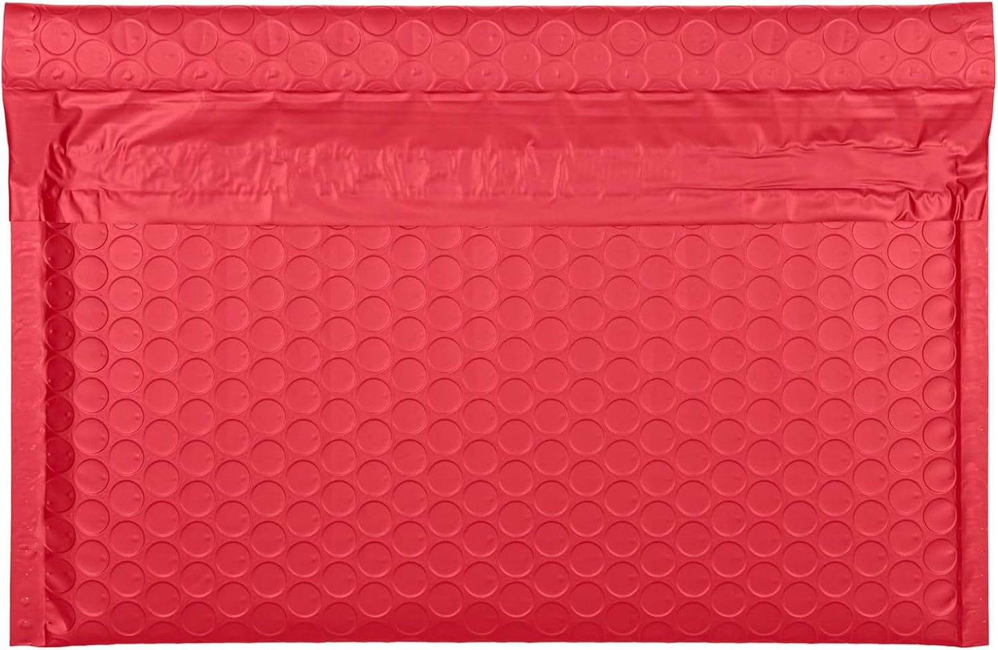 Red Side-Loading Bubble Mailers 10 x 7 Inches,Self-Seal Padded Mailing Envelopes, Pack of 27