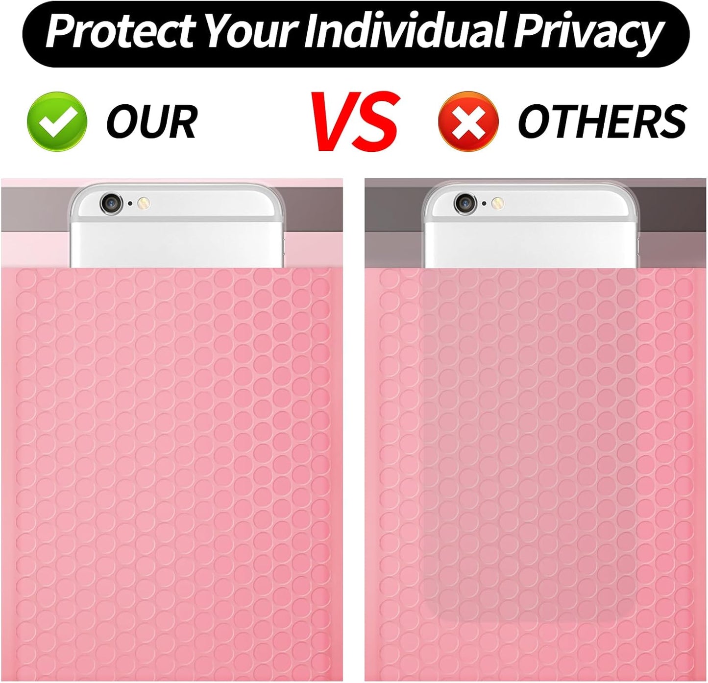 Bubble Mailers 3.5x5 inch 40Pack Pink Bubble Mailers Self-Seal Padded Mailing Envelopes Bubble Opaque Padded Mailer for Small Businesses to Package and Mail Jewelry Cosmetics#0000