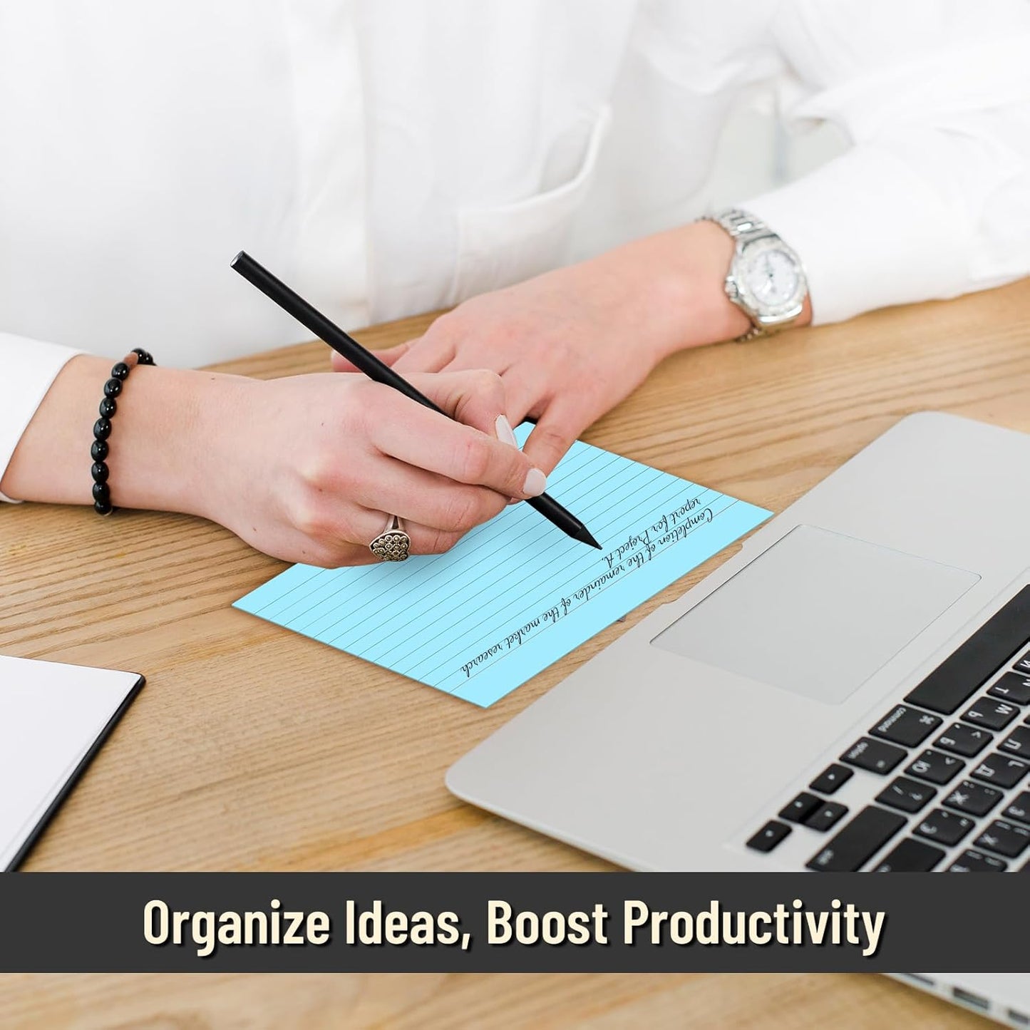 200 Pcs Index Cards 4 x 6 Inch Ruled Blue Index Cards, College Ruled Flash Cards for School, College, Office and Home Organization, Durable Study To Do List Note Cards with Ruled Lines, 5 Pack of 40