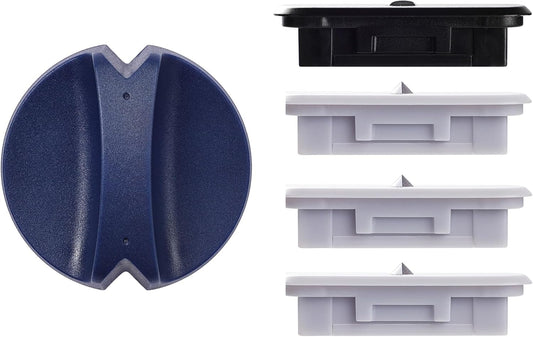 4-Pack Trimmer Replacement Blades for Fiskars Paper Trimmer, Replacement Blade for All Series of Fiskars/Portable&Precision Trimmer,Arts and Crafts,3 Cutting&1 Scoring Blades,a Slider,Blue