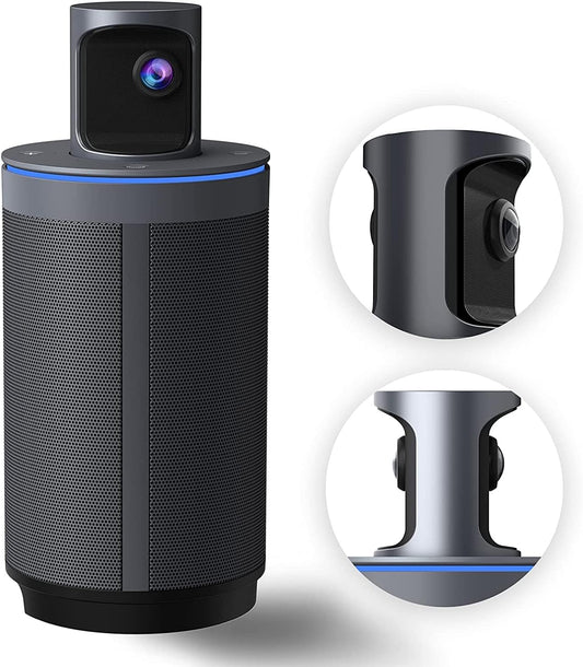 NexiGo Meeting 360 (Gen 2), 8K Captured AI-Powered Framing & Speaker Tracking, 1080p HD 360-Degree Smart AIO Video Conference Camera, 8 Noise-Cancelling Microphones, and Speaker (Renewed)