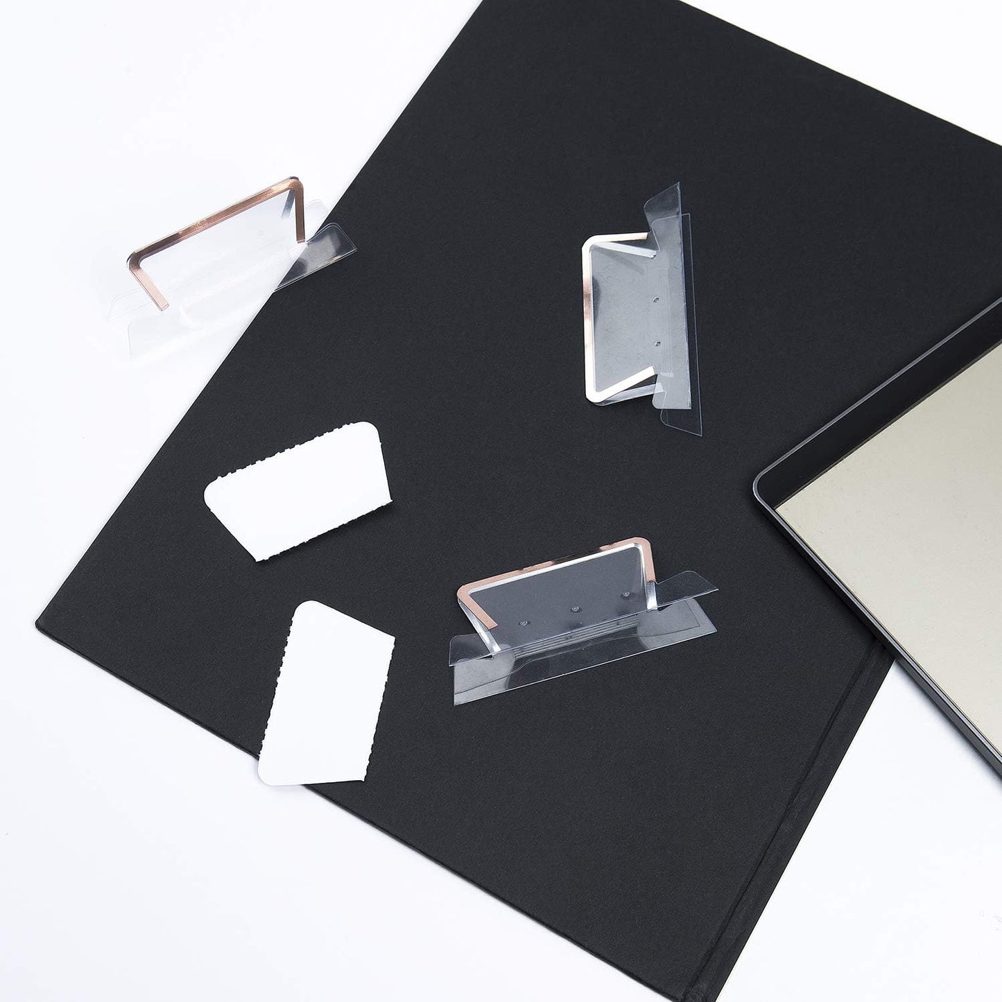 Y YOMA 12 Pack Rose Gold Hanging File Folders Letter Size Decorative File Folder Cute Pretty Hanging Folder Organizer for Filing Cabinet Office Home with 1/5-Cut Adjustable Tabs, 3 Marble Design