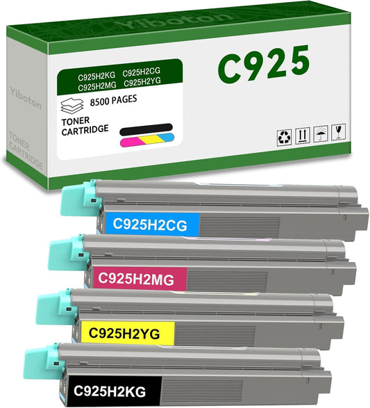 High Yield C925 X925 C925H2KG C925H2CG C925H2MG C925H2YG Toner Cartridge Compatible for Lexmark C925 C925DE X925 X925DE Printer Black Cyan Magenta Yellow