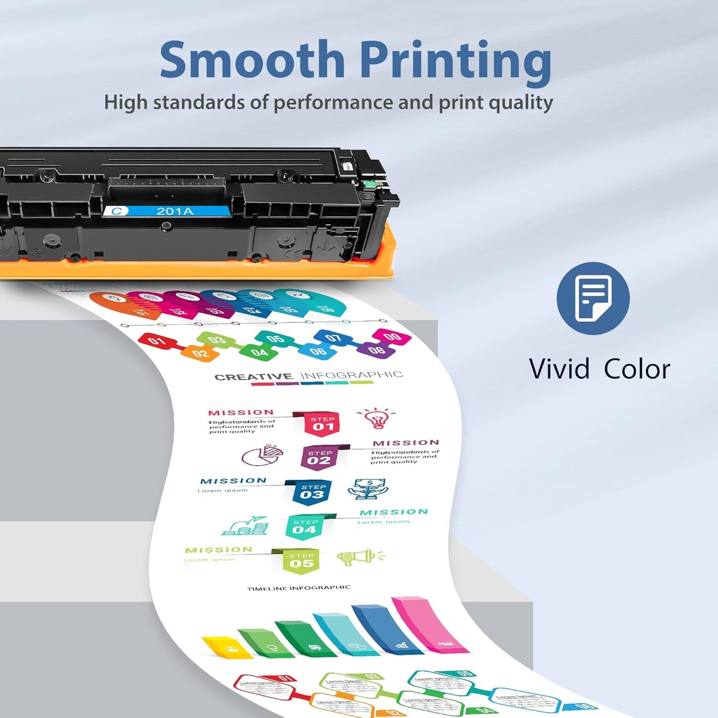 201A Toner Cartridges 4 Pack Compatible for HP Color Laserjet Pro M277dw Reaplacement for HP201A 201X Set High Yield with M252dw MFP M277dw M277n M277c6 Printer (Black/Cyan/Magenta/Yellow)