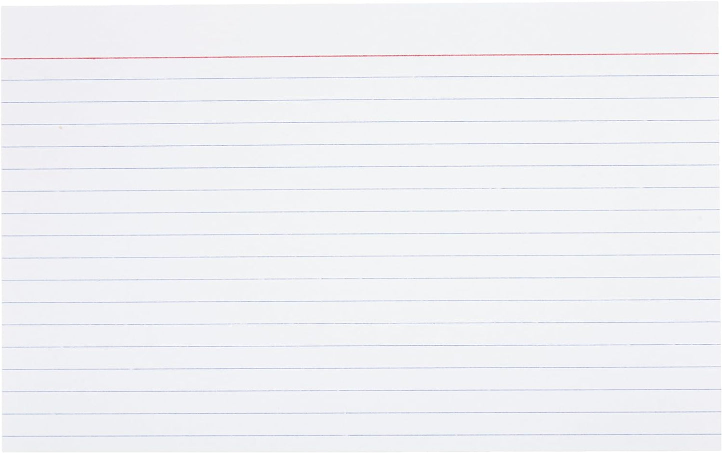 Amazon Basics Ruled Lined Index Note Cards, 500 Count, 5 Pack of 100, White, 5 in x 8 in