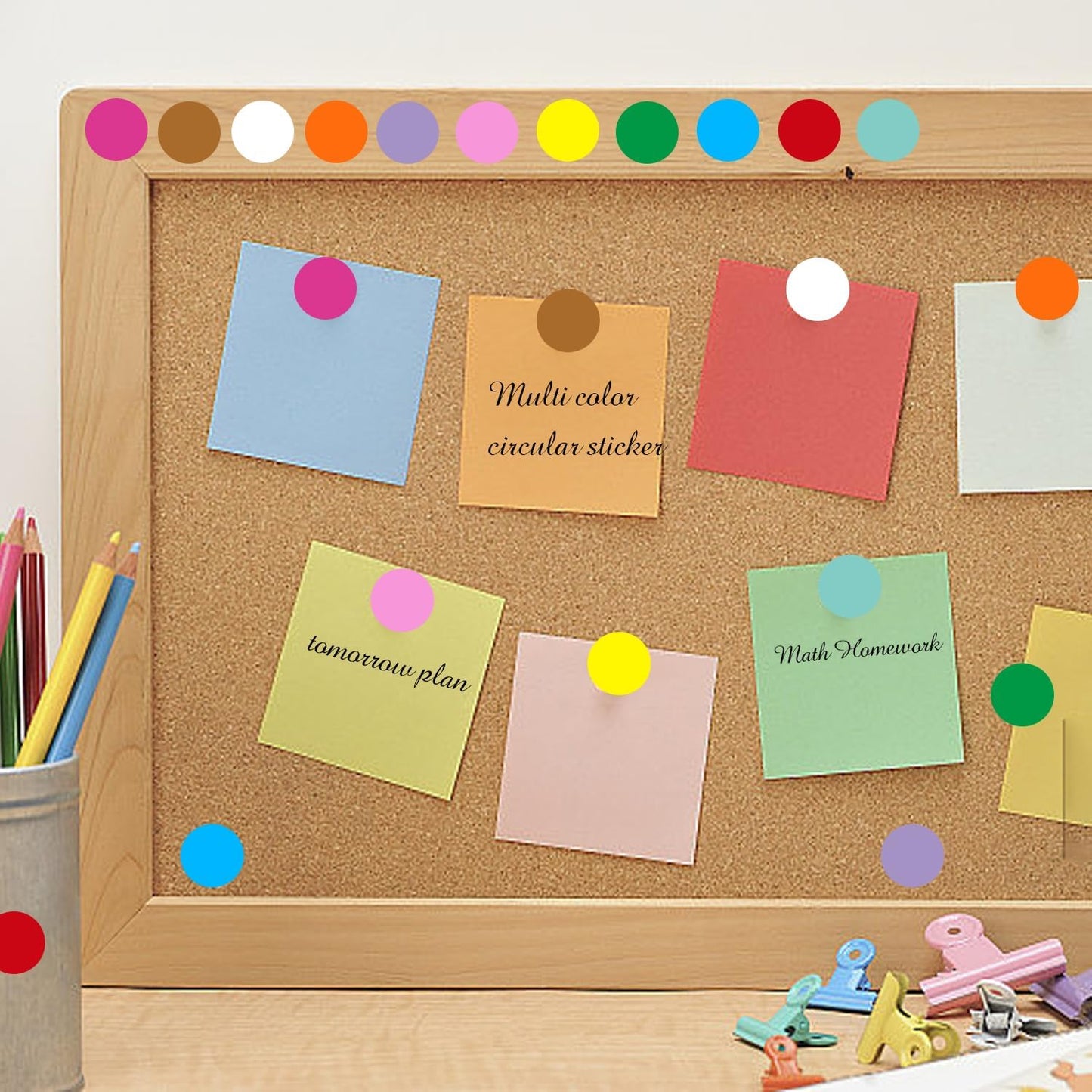 0.75 Inch Removable Color Code Dot Sticker Round Labels,Garage Sale Stickers Price Tags Label Blank Yard Sale Circle Dot Stickers(1050 Pack,Red)