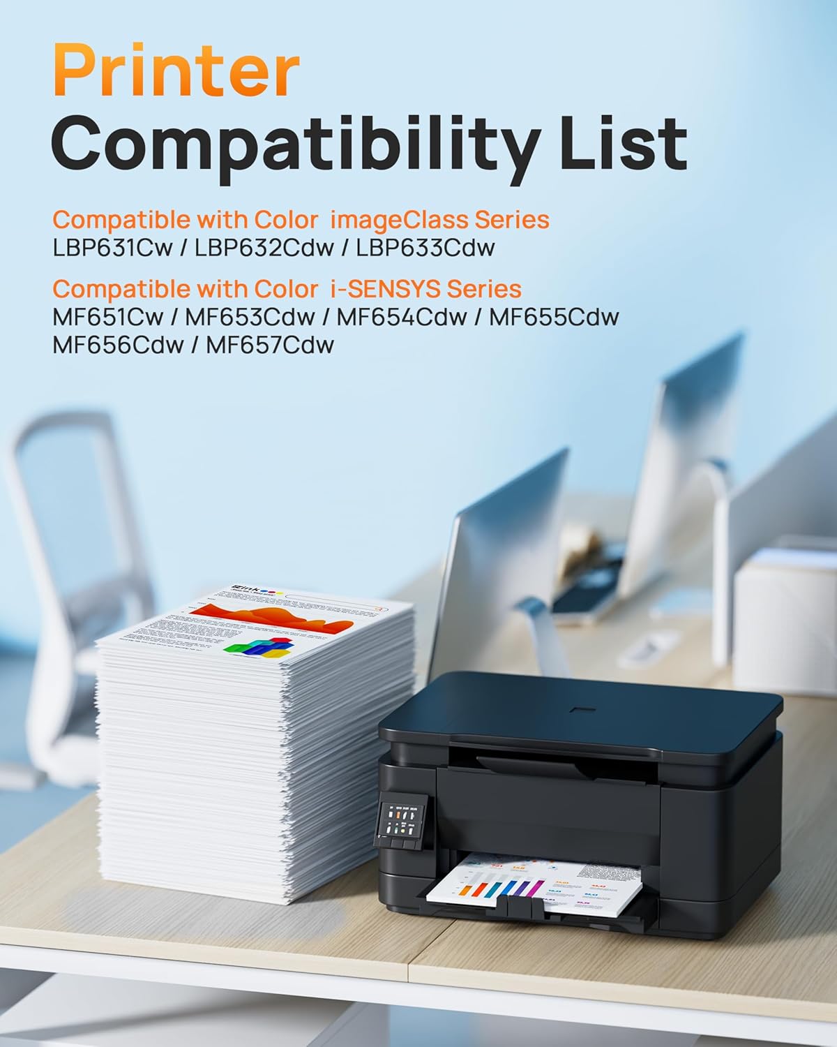 E-Z Ink 067H 067 Toner Cartridge Compatible Replacement for Canon 067H Toner Cartridge Set High Yield Cartridge 067 to use with Canon imageCLASS MF656Cdw MF654Cdw LBP632Cdw MF653Cdw Printer (4Pack)