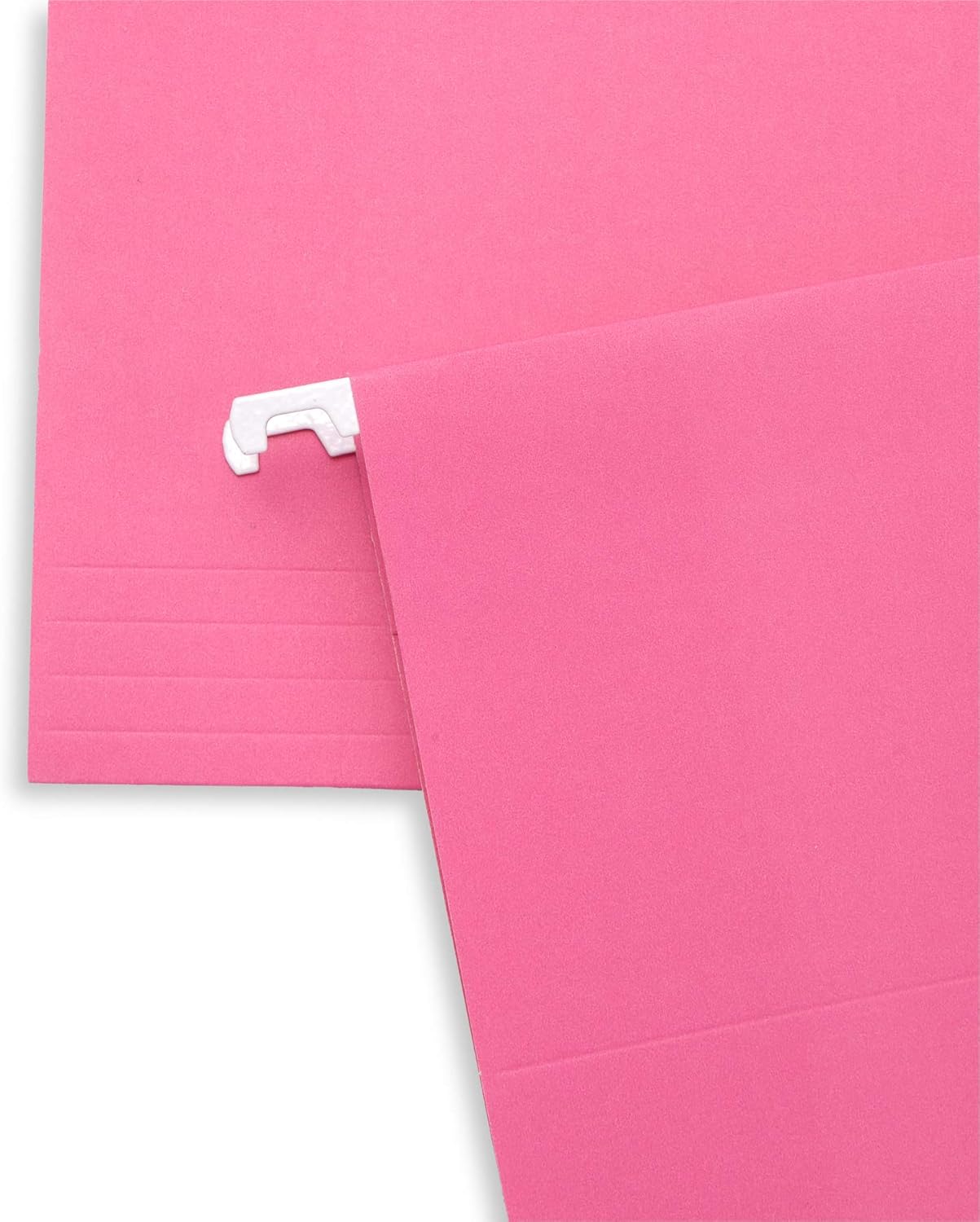 Blue Summit Supplies 25 Pink Hanging File Folders Letter Size, Reinforced Hanging File Folders Pink, Designed for Home and Office Color Coded Organization
