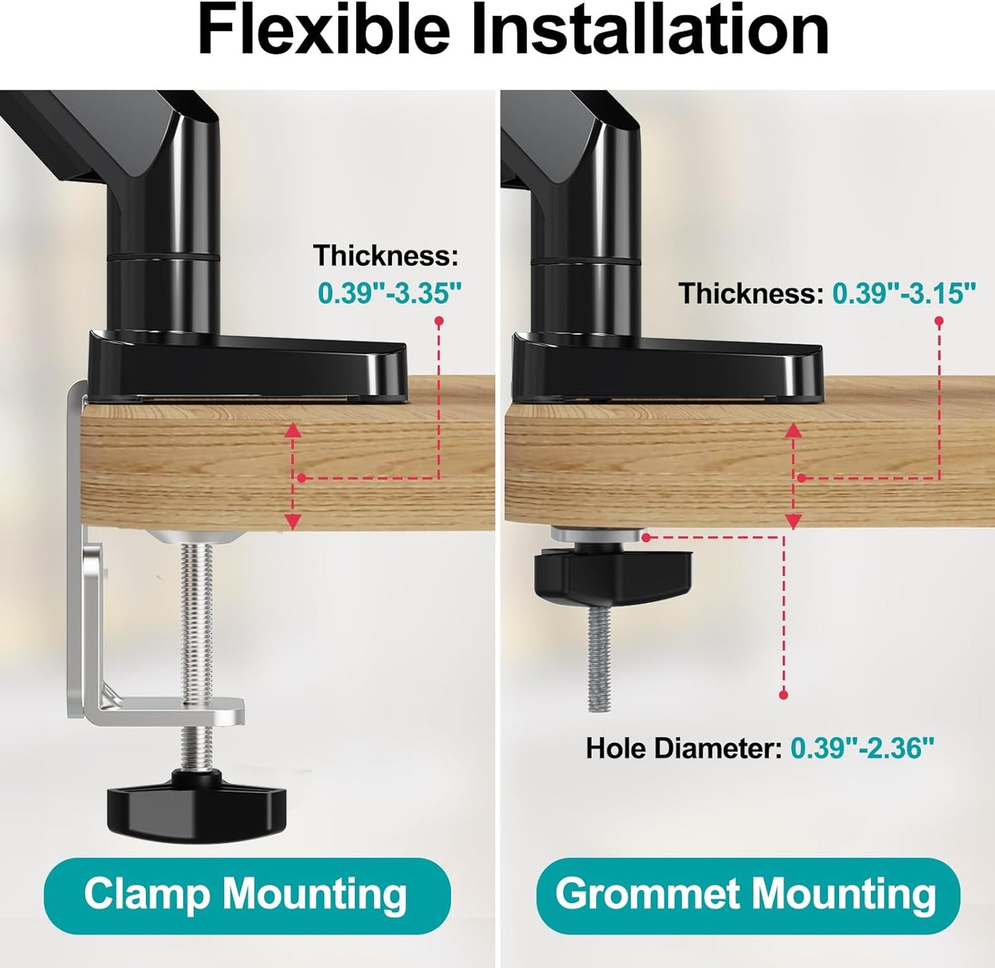 MOUNT PRO Laptop Arm Mount for Desk, 2 in 1 Function Monitor Laptop Stand, Fits Max 17" Notebook and 32" Computer Screen, Aluminum Single Monitor Holder with Adjustable Tray, Holds up to 19.8lbs