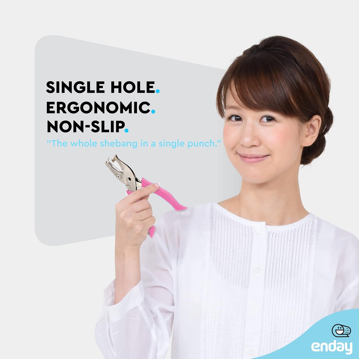 Emraw (24 Pack) Premium Single Hole Paper Punch Cushion Grip Heavy Duty Hole Puncher for Greeting Cards Scrapbook Notebook Puncher Craft Paper Hand Tool