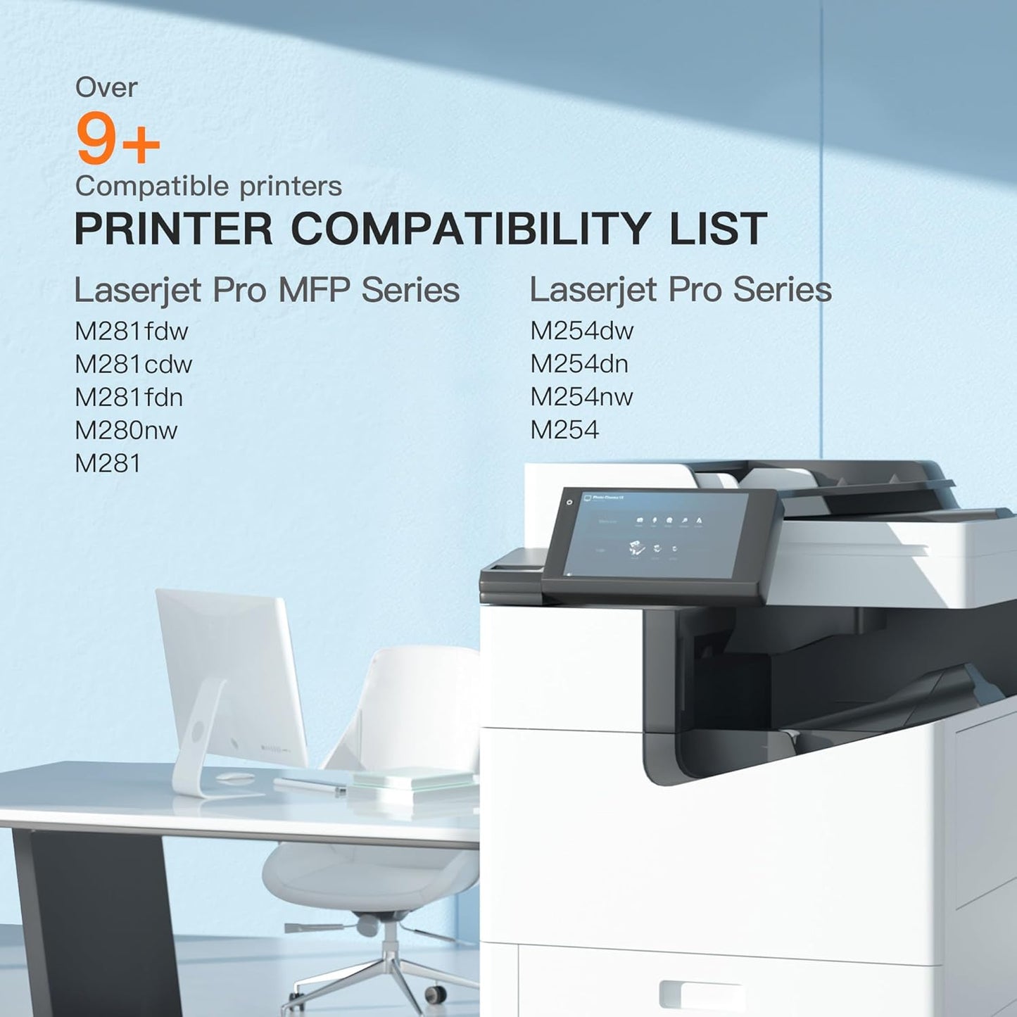 E-Z Ink Compatible 202X High Yield Replacement for HP 202X Toner Cartridges 202A CF500X CF500A with Chip to Use with HP Color Pro MFP M281fdw M281cdw M281fdn M254dw M254 M281 (4-Pack) ﻿