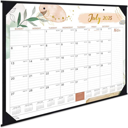 2025-2026 Desk Calendar - Desk Calendar 2025-2026, 22" x 17", July 2025 - December 2026, 18 Monthly Desk/Wall Calendar, Large Ruled Blocks, Notes, Thick Paper, Corner Protector