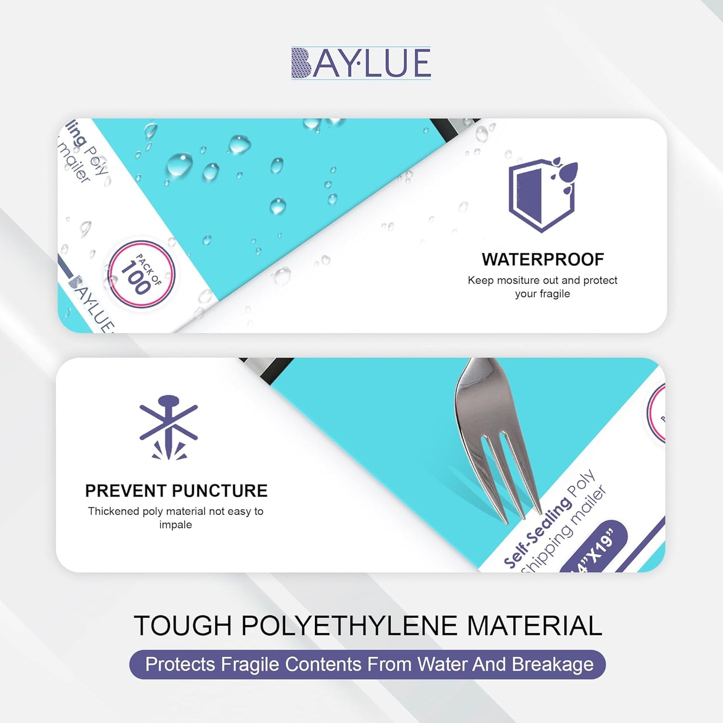 Teal Poly Mailers 9x12 Inch | Strong Adhesive Self-Seal mailer Bags | Tamper, Tear, Water Resistant Shipping Envelopes | Thick Strong Material Polymailer Bags Clothing Bag | 1000 Pack Bulk