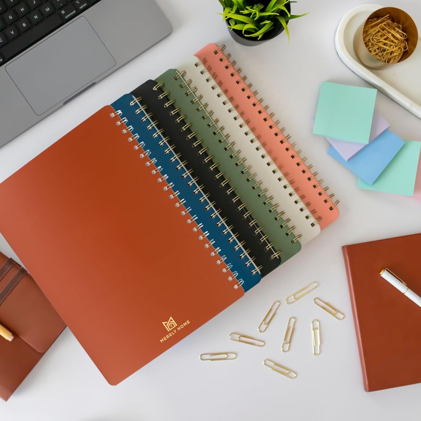 | Ultimate Yearly, Daily, Weekly, Monthly Planner | 8.25" x 11.75" | To Do List Notebook for Work | Simple Design | Multiple Layouts | Academic Planner and Organizer Notebook (Rust, Yearly Planner - Portrait)