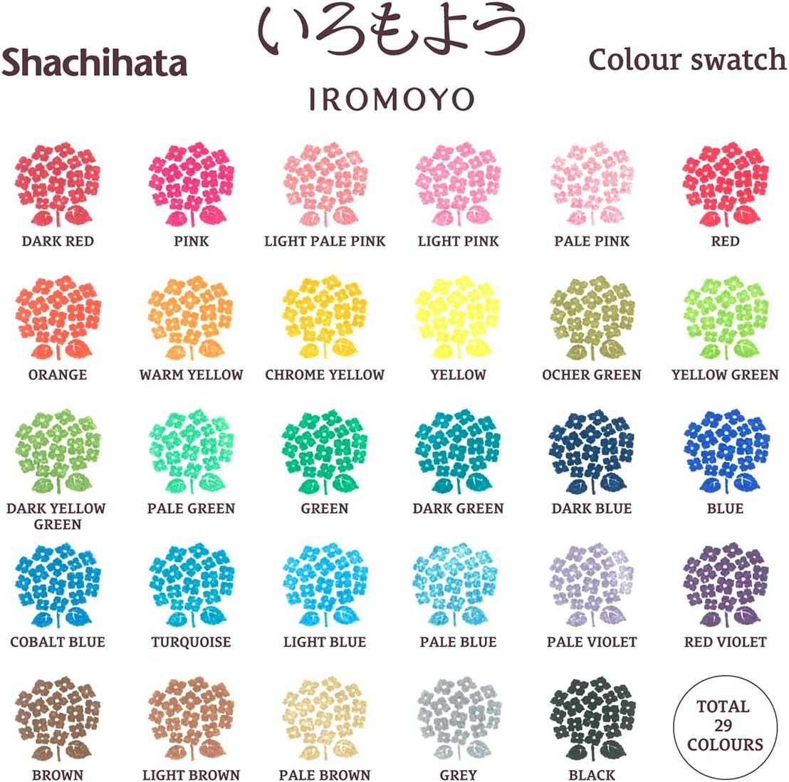 IROMOYO WARABE Stamp PAD, Small Traditional Japanese Ink Colour, Oil-Based Ink pad (Pale Blue)