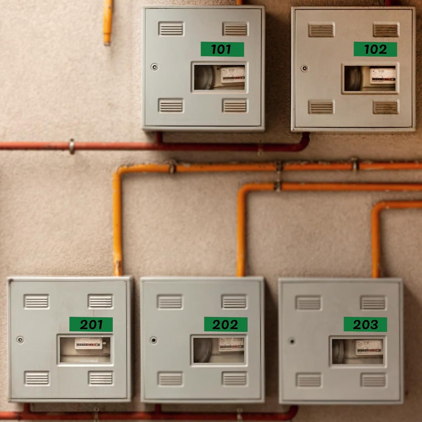 Green Rectangle Stickers 3 x 1 Inch Color Coding Labels Vinyl Roll Self-Adhesive Waterproof Removable 500 PCS