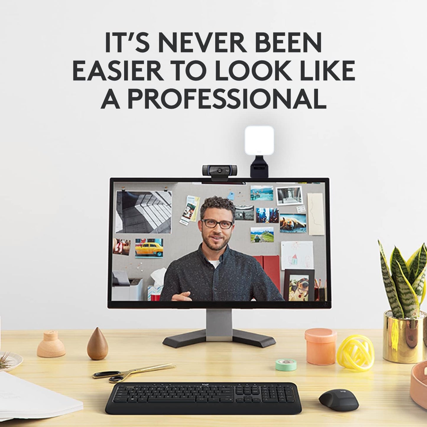 Logitech C920x HD Pro + Logitech for Creators Litra Glow - The Perfect Solution for Great on-Camera Looks