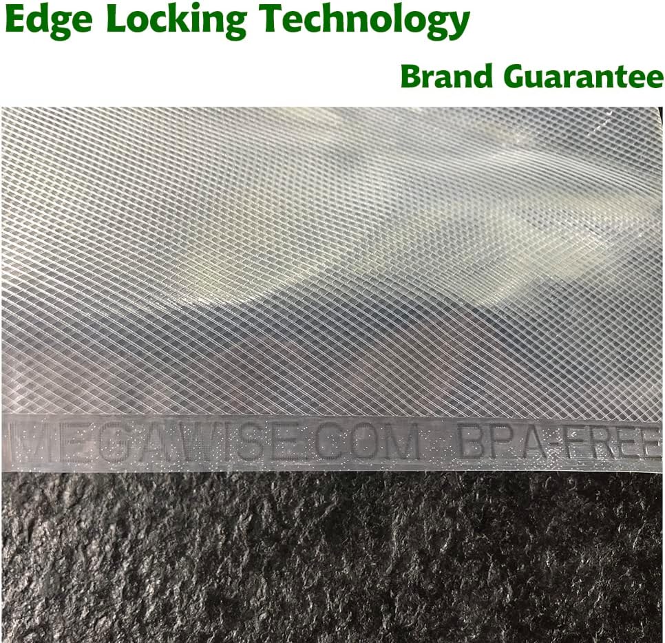 2023 Updated Vacuum Sealer Machine, MEGAWISE Food Sealer w/Starter Kit, Dry & Moist Food Modes, Compact Design with 10 Vacuum Bags & Bulit-in Cutter(Grey) & Vacuum Sealer Bags (8''x 21.6')