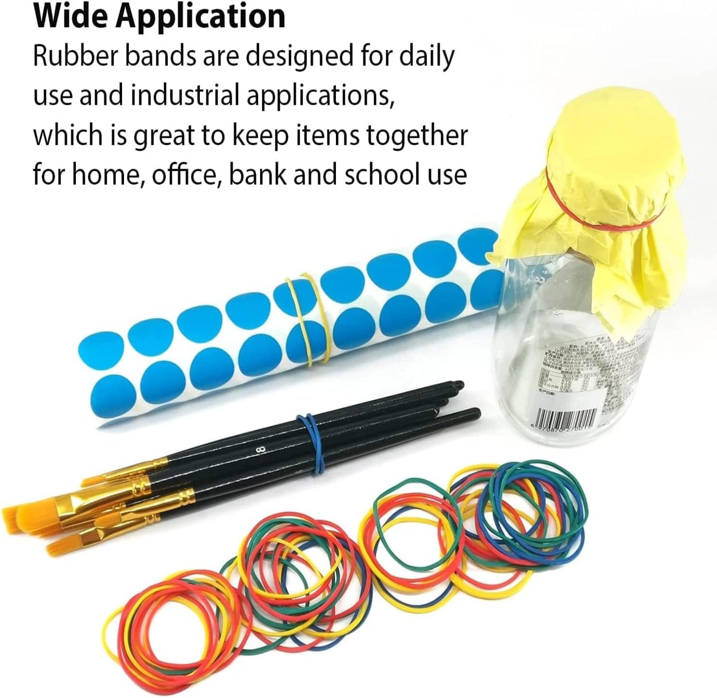 2-1/2" x 1/16'' - Size #16 - Rubber Band Depot - Everyday Bands, Business Rubber Bands - Approximately 210 Rubber Bands Per Bag - 1/8 Pound Bag