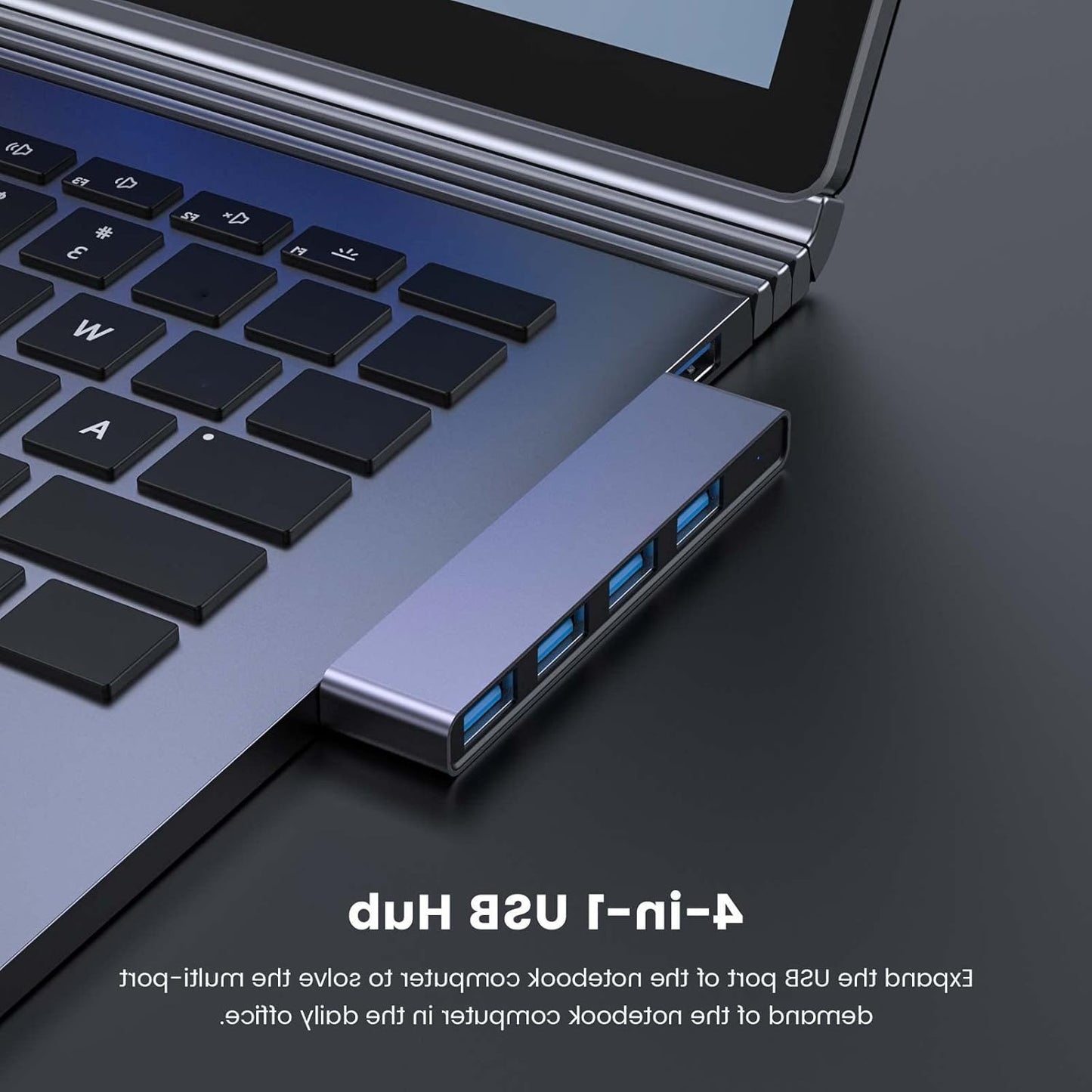 USB Hub 2Pack Right Model, Fidioto 4-Port USB Hub(1 * 3.0 Port, 3 * 2.0 Port) USB Splitter USB Expander for Laptop, Xbox, Flash Drive, HDD, Console, Printer, Camera,Keyborad, Mouse