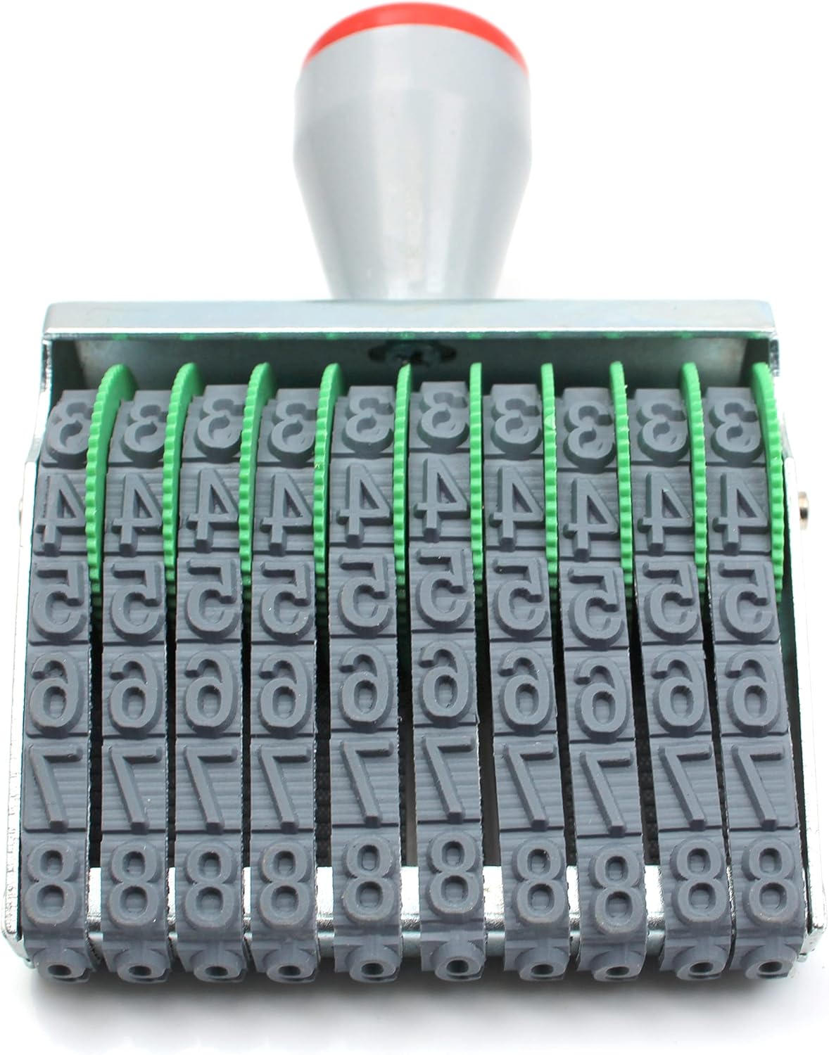 11 Digits Rubber Number Stamps 0-9 Business Stamps Office Stamps Logo Stamp Date Stamp Adjustable Multi- Functional Creative Symbol Rolling Wheel Stamp Personalized Custom Custom Stamps