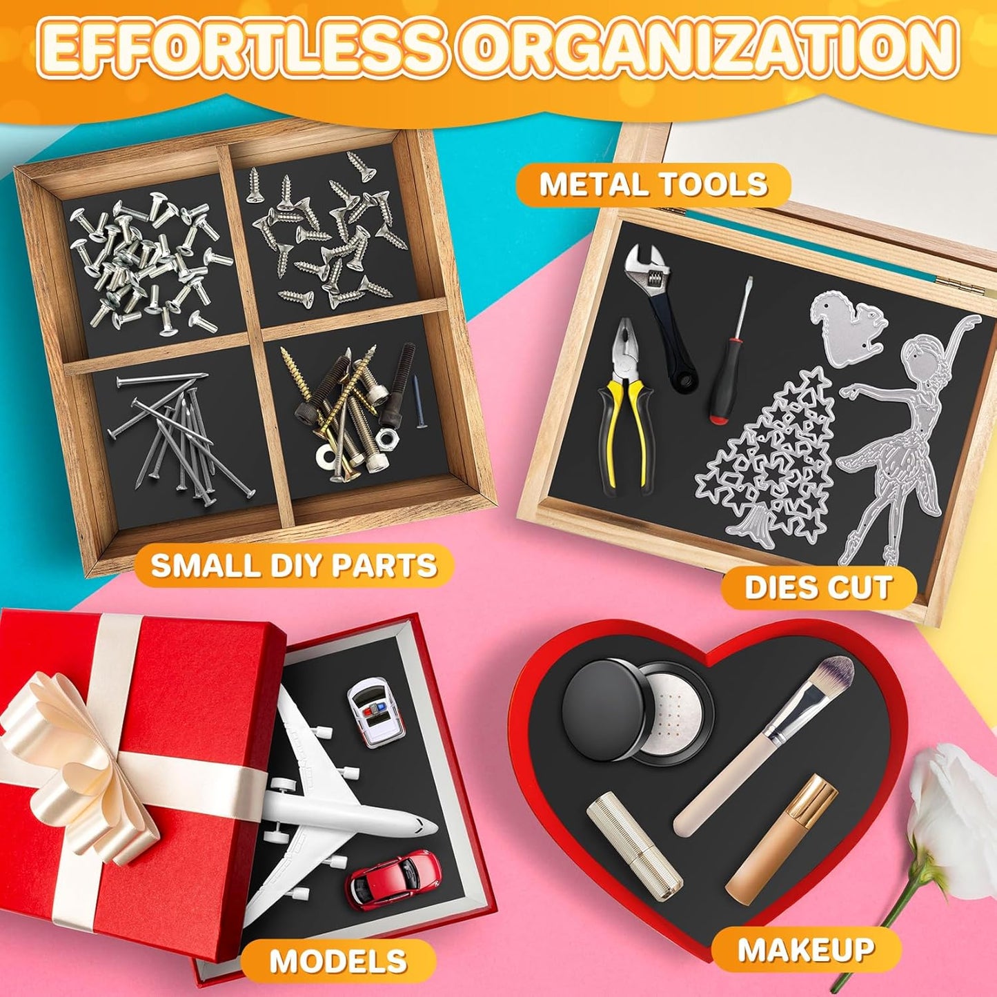 FINDMAG Magnet Sheets with Adhesive, 8” x 10”, Pack of 50, Magnet Papers for Stickers, Magnetic Sheets for Refrigerator, Whiteboard, Cuttable Magnetic Paper for Crafts, Pictures.